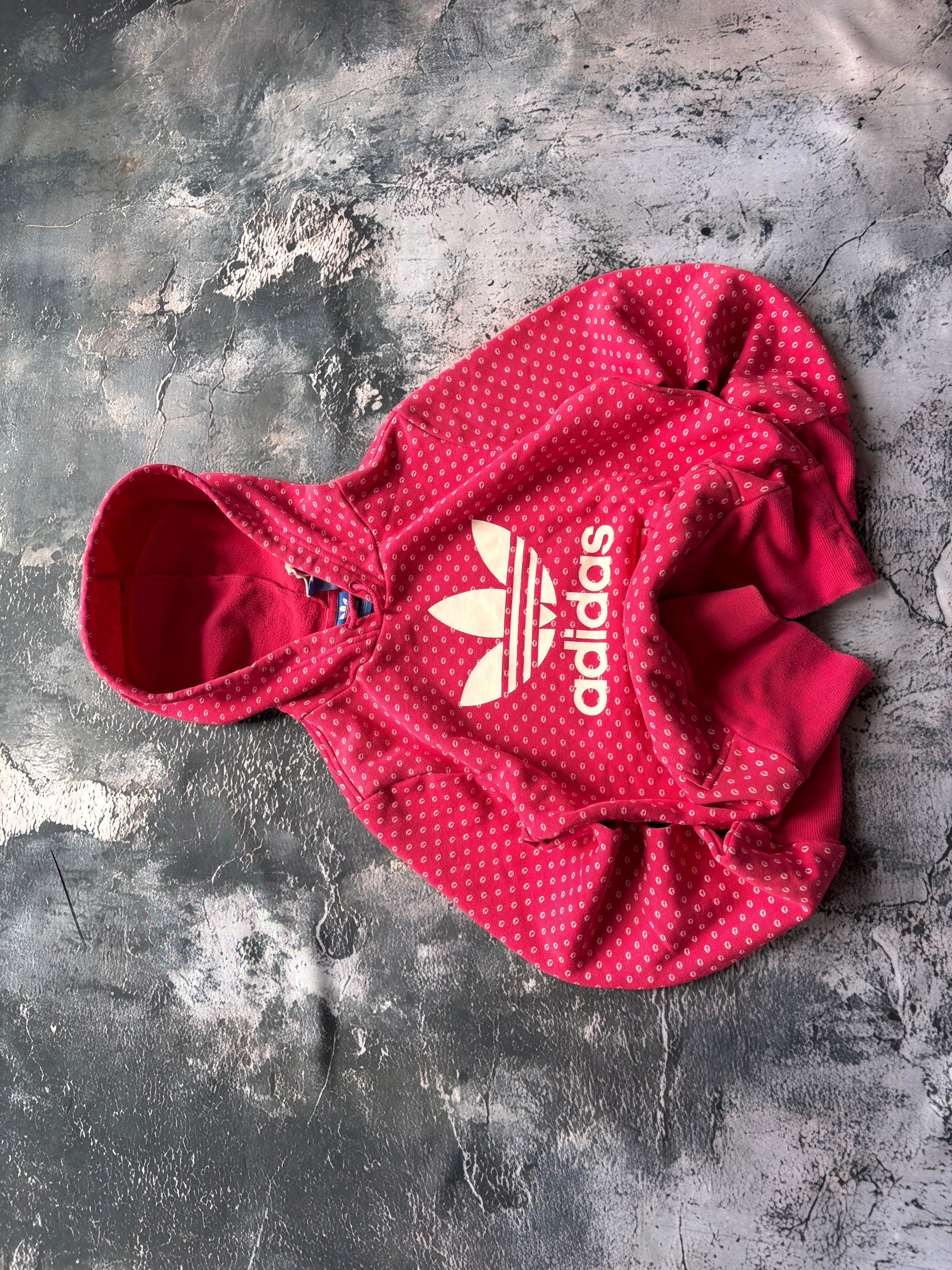 BLUZA HOODIE W KROPKI ADIDAS TREND TIKTOK PINTEREST