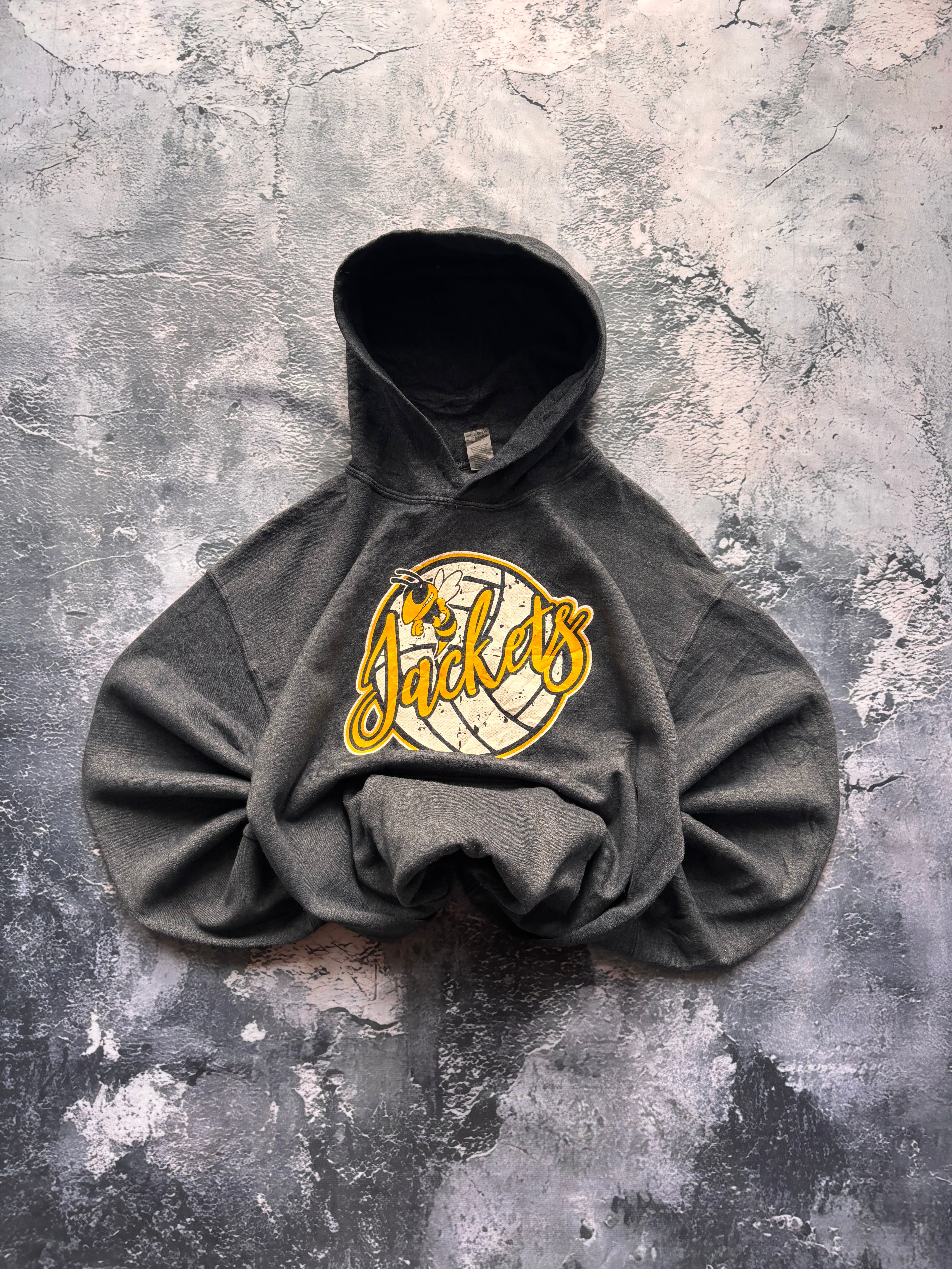 bluza szara vintage hoodie JACKETS USA 90s