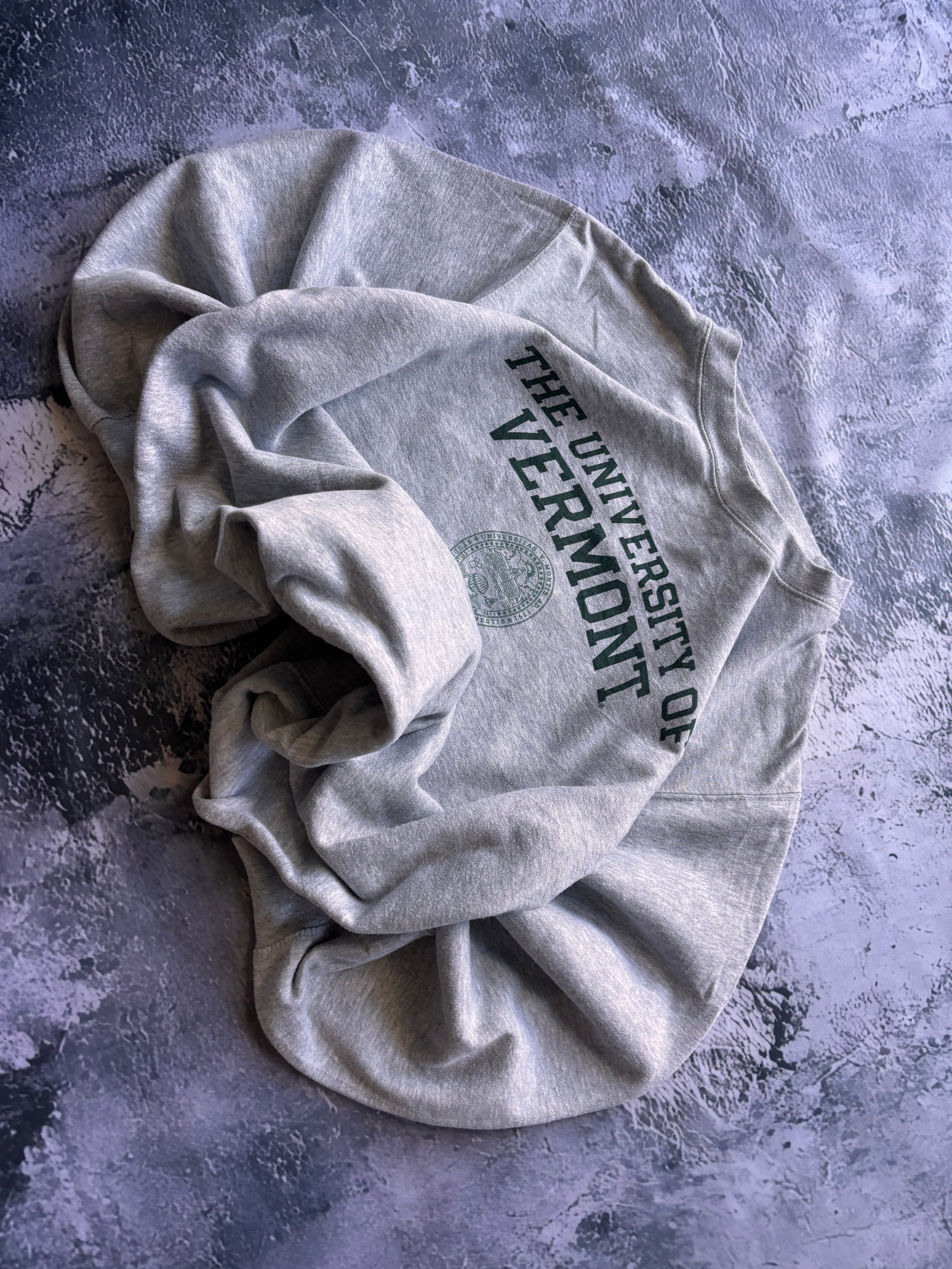 Bluza crewneck VERMONT vintage szara oversize retro
