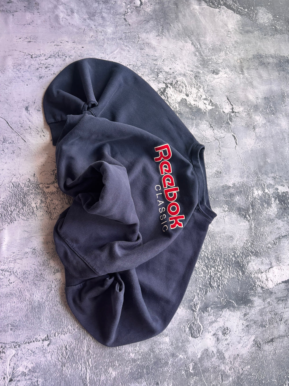 bluza hooodie reebok granatowa vintage usa oversize baggy