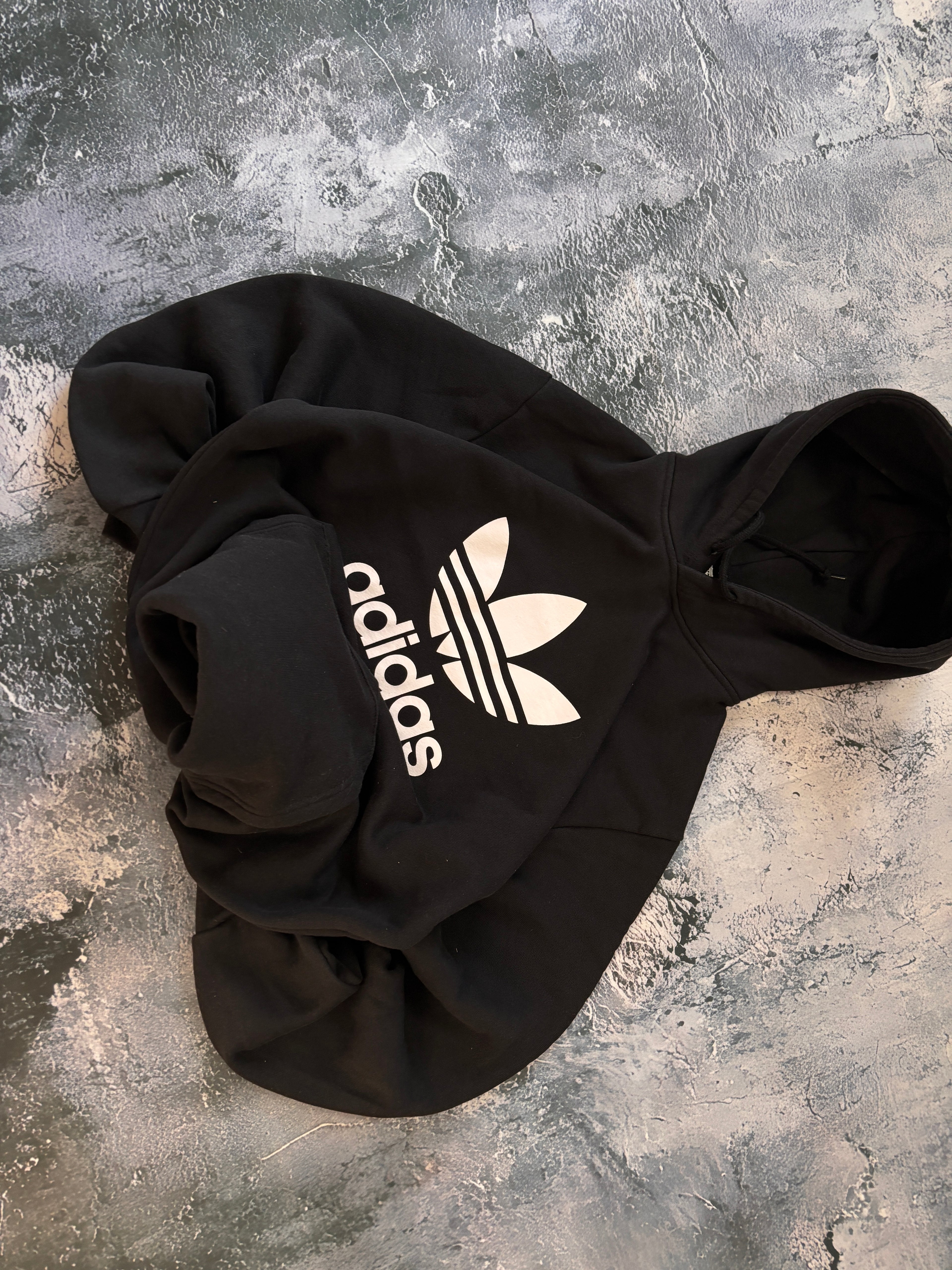 BLUZA HOODIE ADIDAS BIG LOGO OVERSIZE BASIC