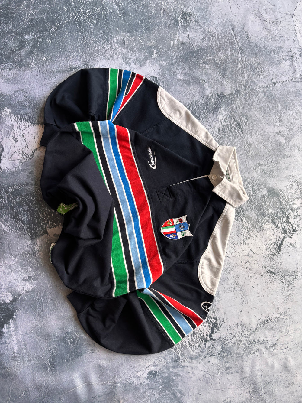 koszulka longsleeve vintage haft multicolor