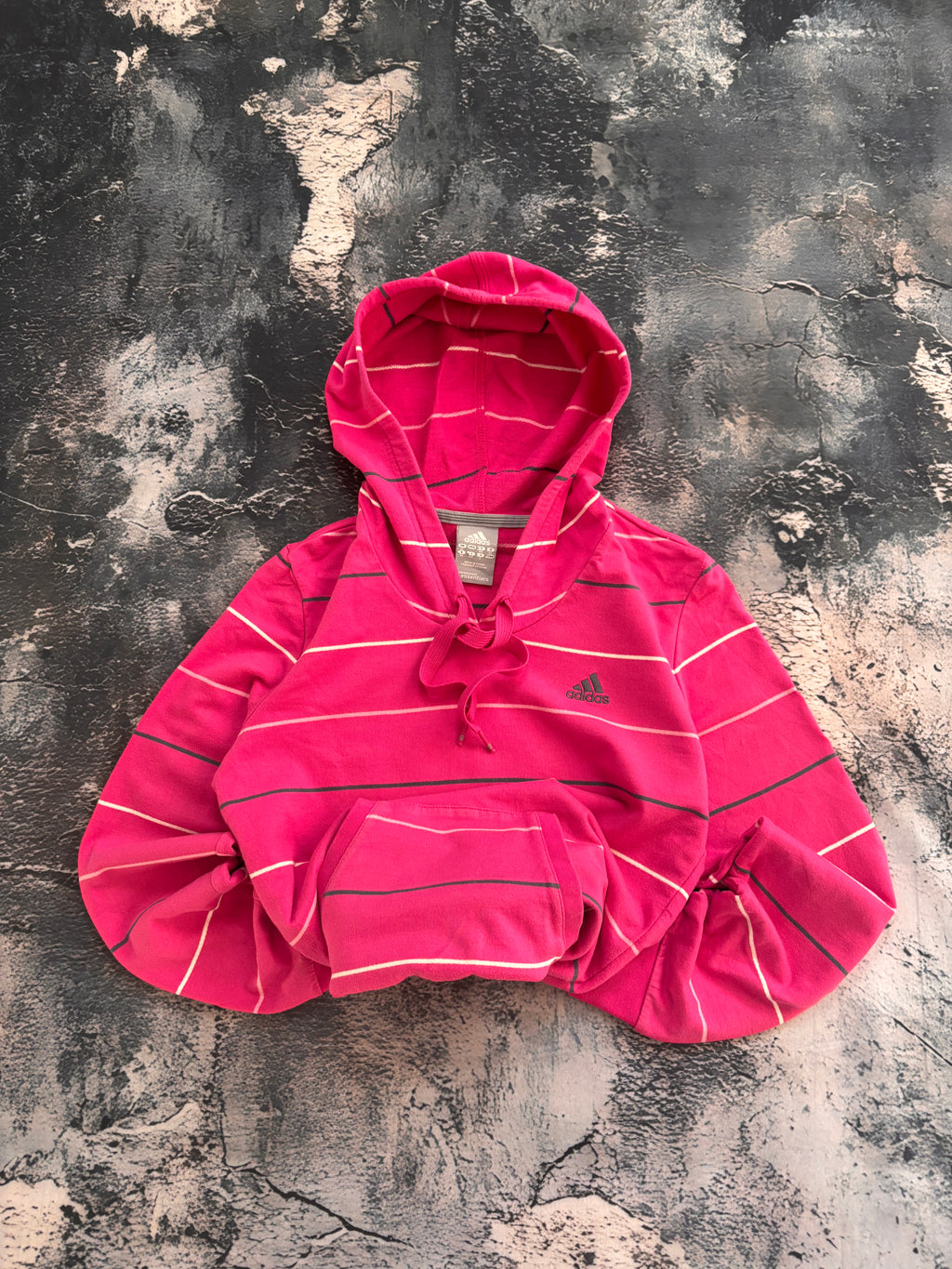 Bluza adidas pink stripes w paski