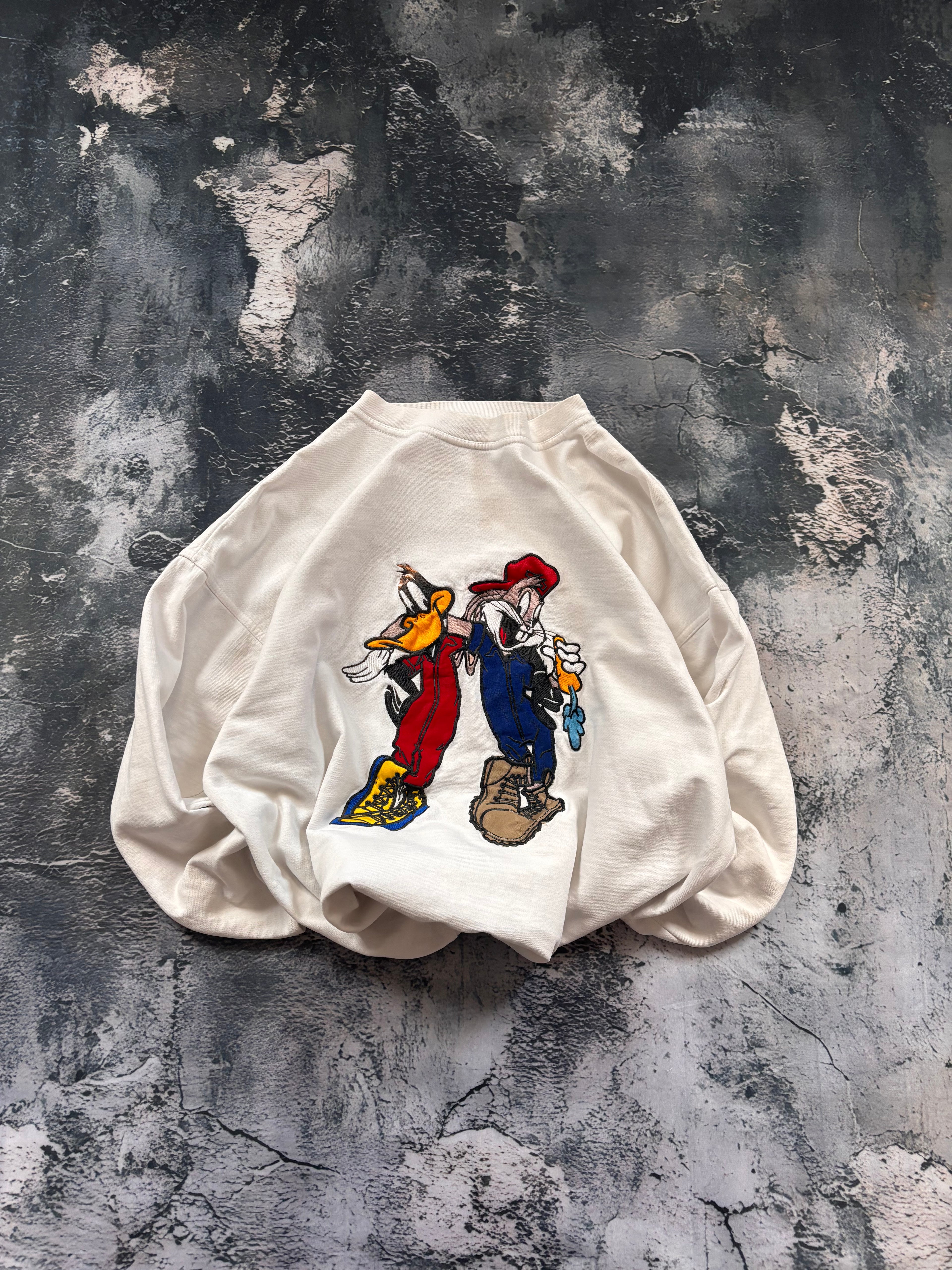 Koszulka longsleeve oversize w stylu vintage oldschool y2k retro 90s streetwear cartoon disney