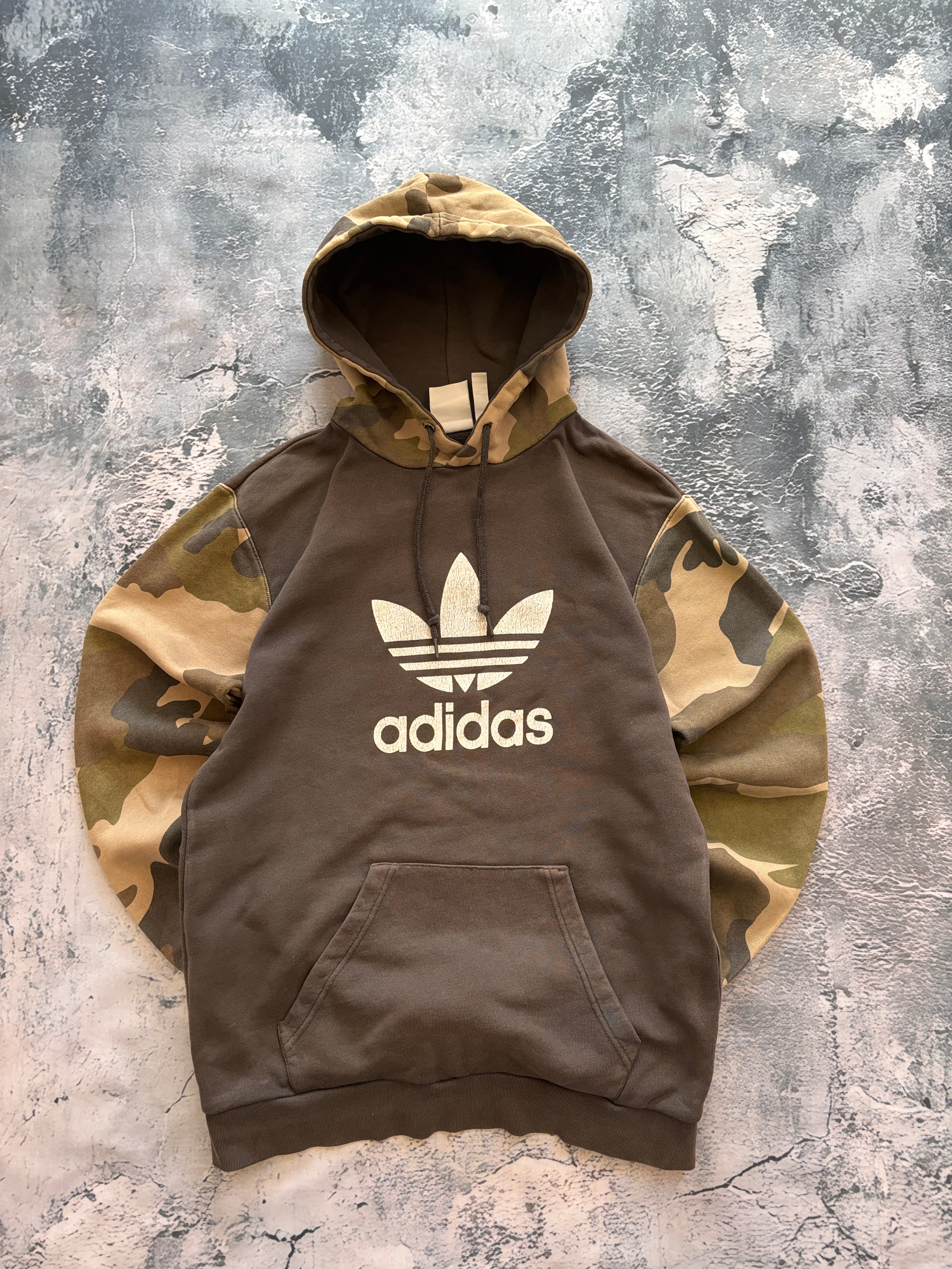 Bluza adidas camo oversize vintage oldschool retro 90s streetwear logo