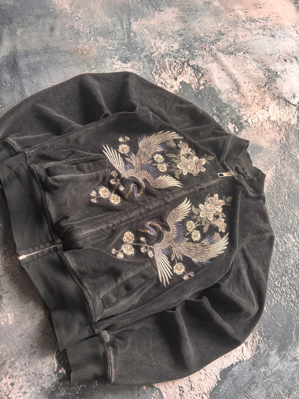 bluza zip przylegający krój haf y2k