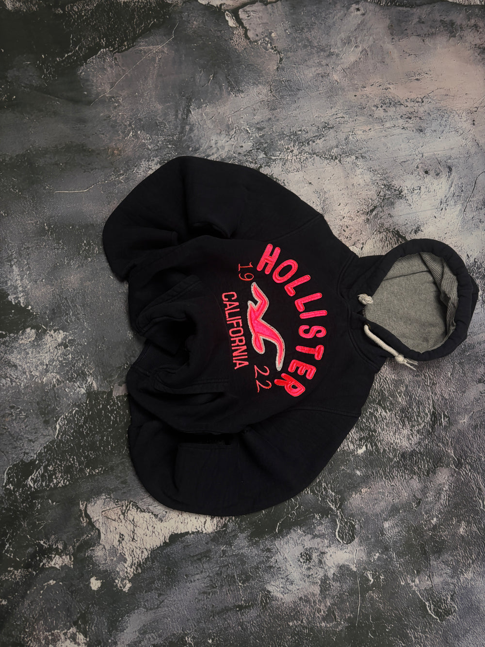 BLUZA HOODIE HOLLISTER VINTAGE CZARNA Y2K