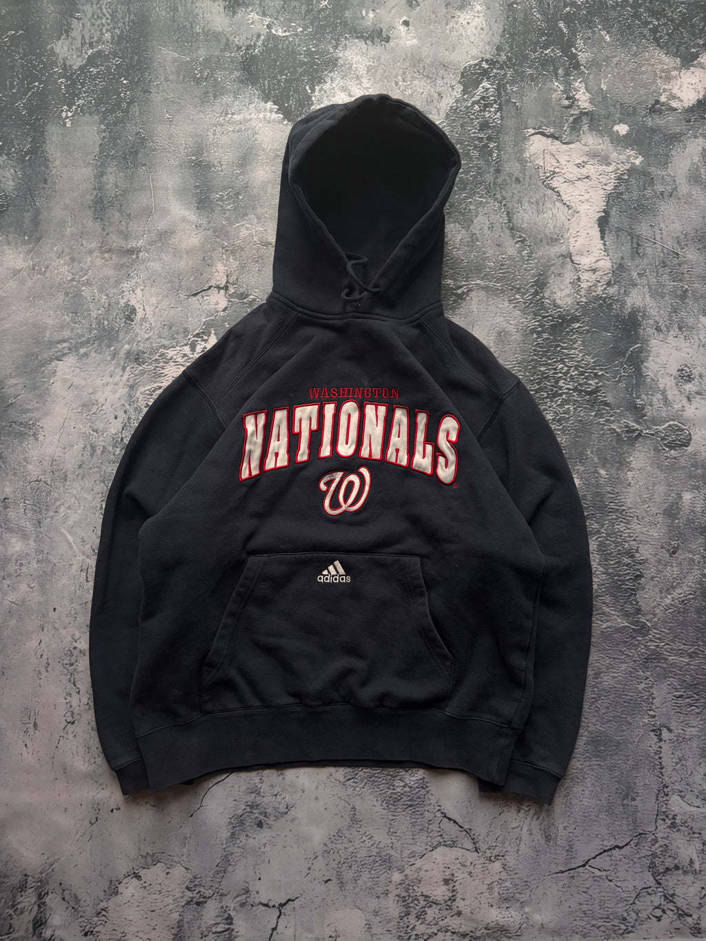BLUZA ADIDAS WASHINGTON USA lata 90 retro american streetwear granatowa