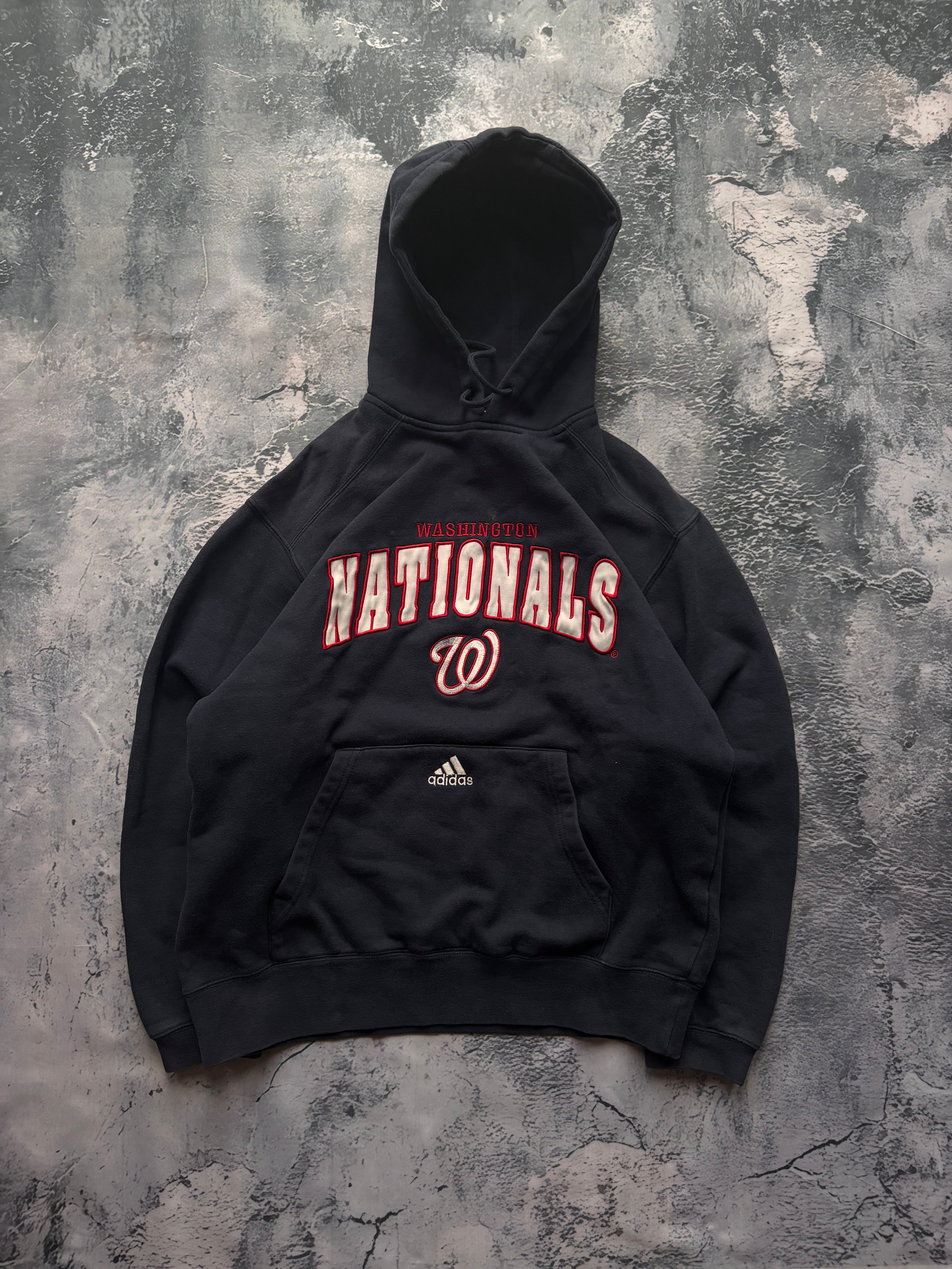 BLUZA ADIDAS WASHINGTON USA lata 90 retro american streetwear granatowa