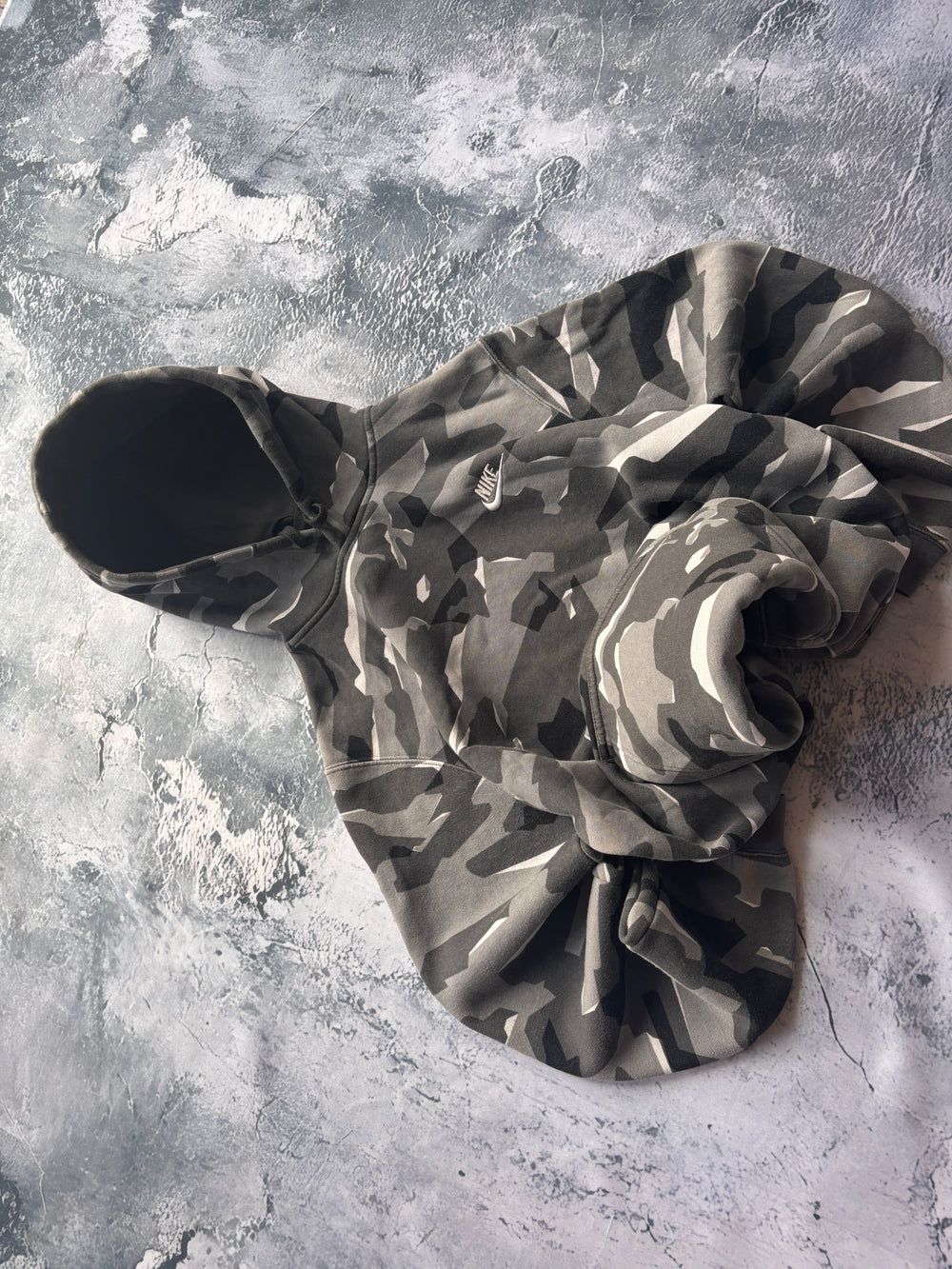BLUZA HOODIE CAMO MORO RETRO NIKE OVERSIZE