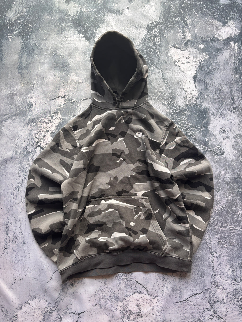 BLUZA HOODIE CAMO MORO RETRO NIKE OVERSIZE