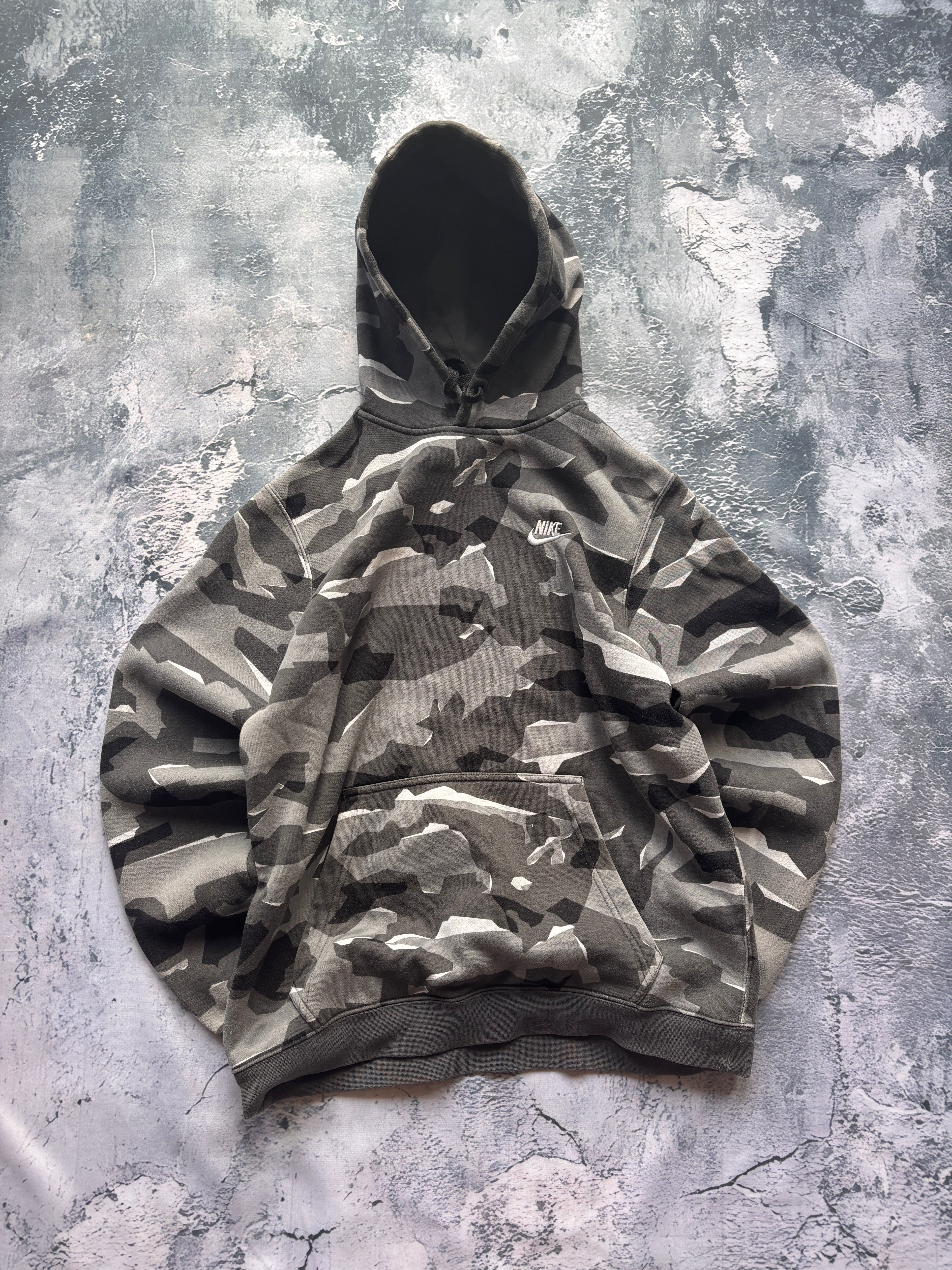 BLUZA HOODIE CAMO MORO RETRO NIKE OVERSIZE