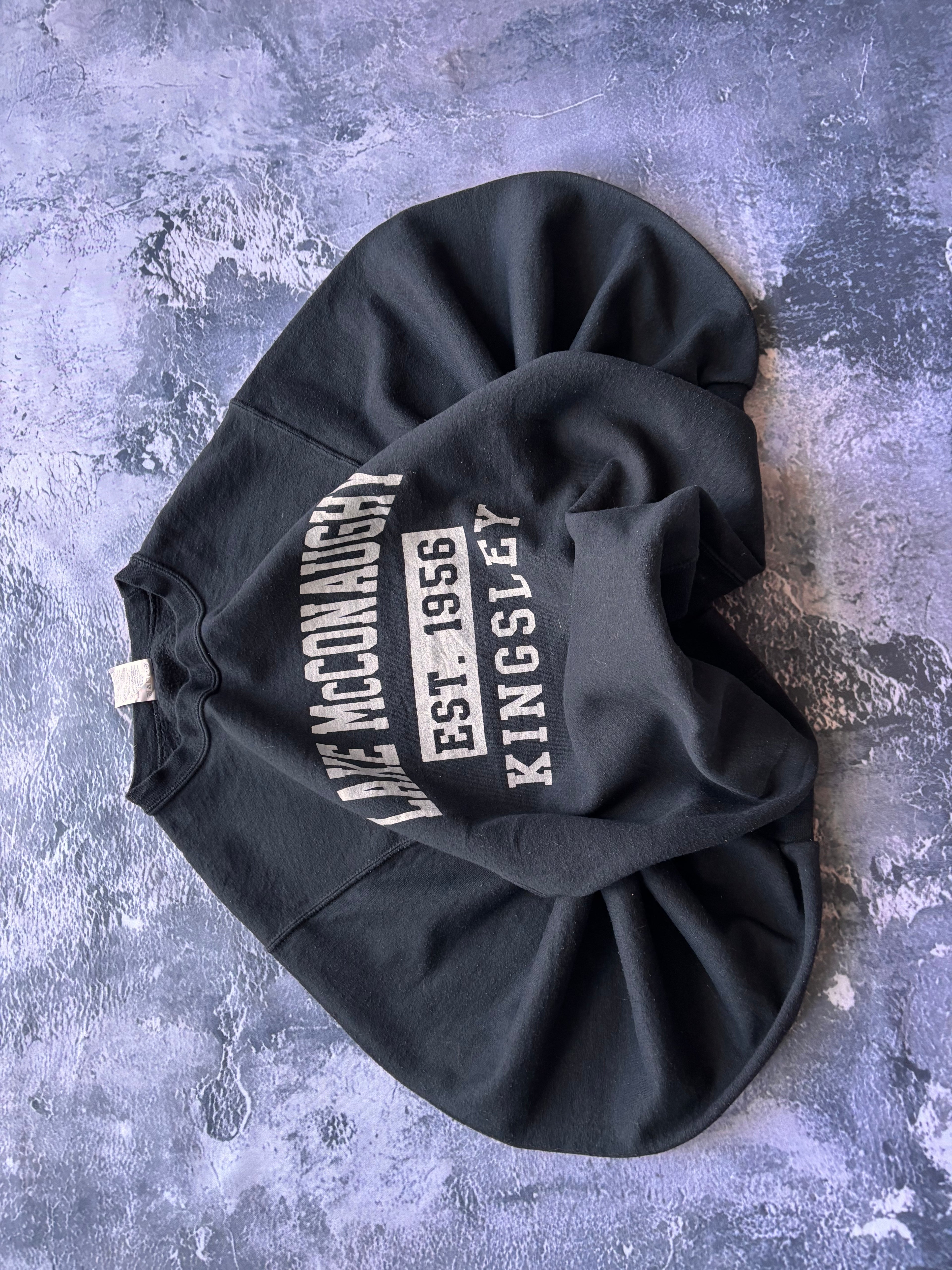 bluza crewneck czarna uniwersytecka usa streetwear basic
