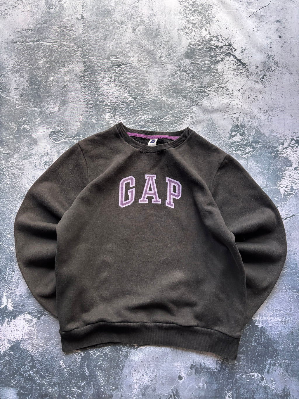 bluza hoodie GAP czarna big logo