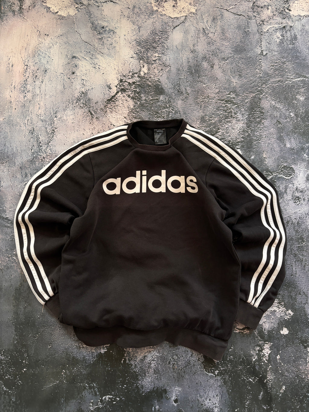 bluza crewneck Adidas czarna black retro american streetwear