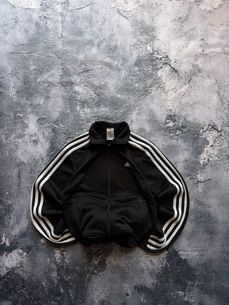 bluza zip przylegający krój basic ADIDAS