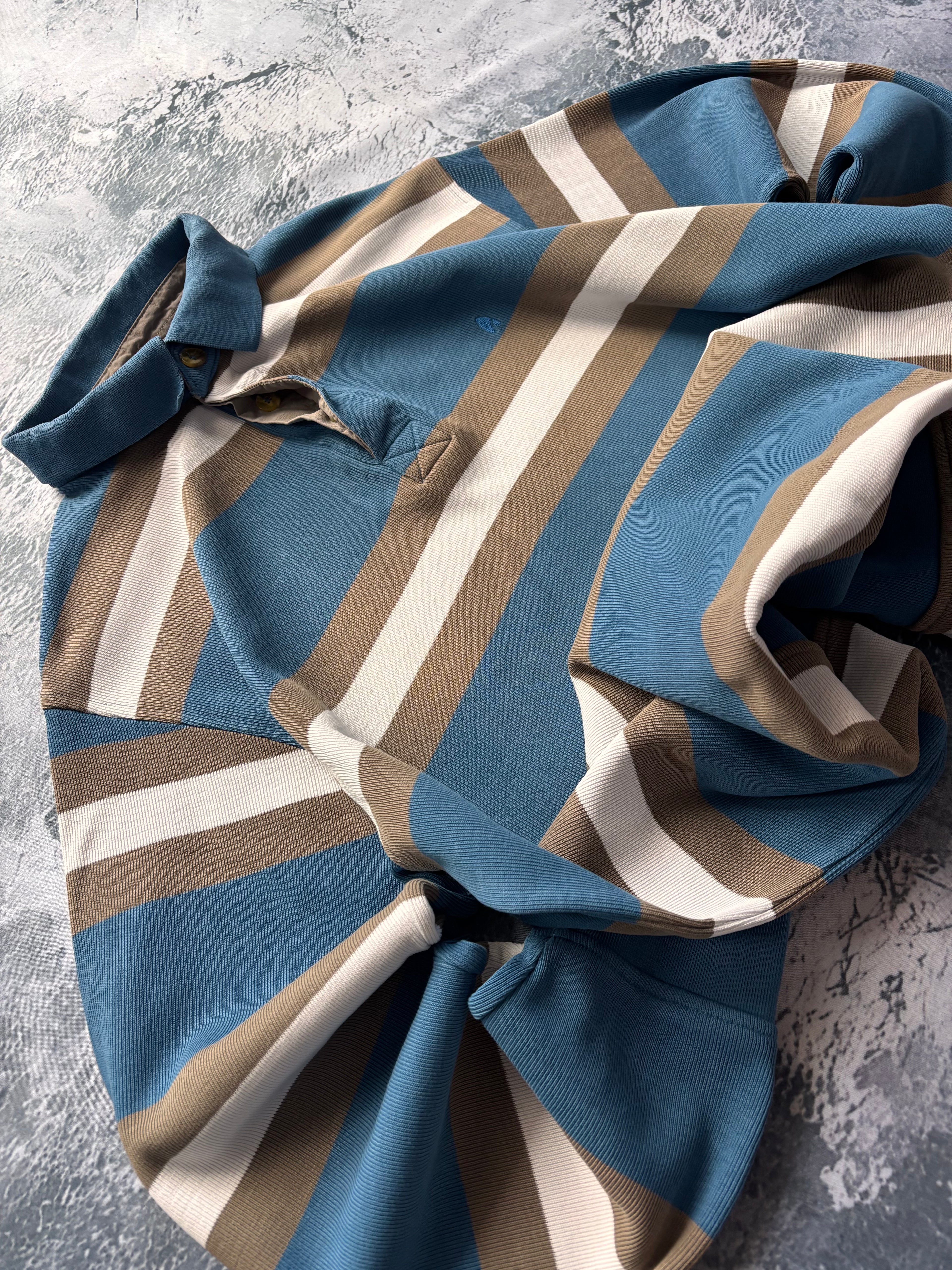 bluza crewneck polo w paski baby blue stripes