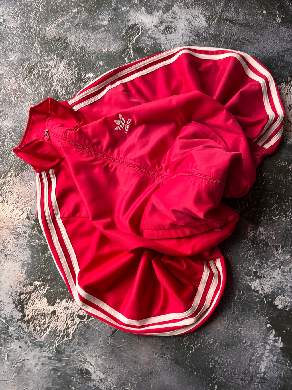 bluza zip pink w paski adidas vintage klasyk vintage