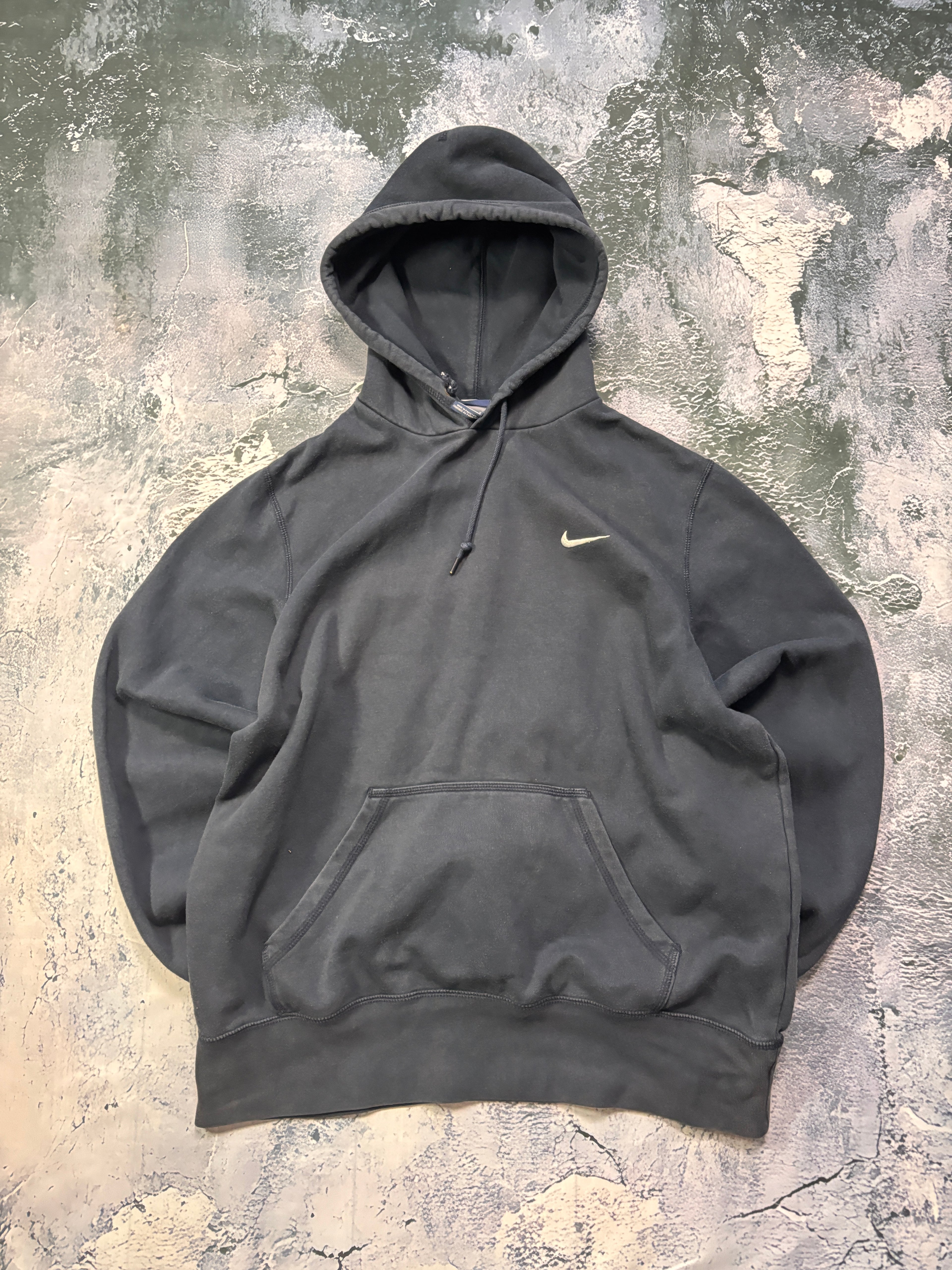 BLUZA NIKE BASIC HOODIE GRANATOWA RETRO