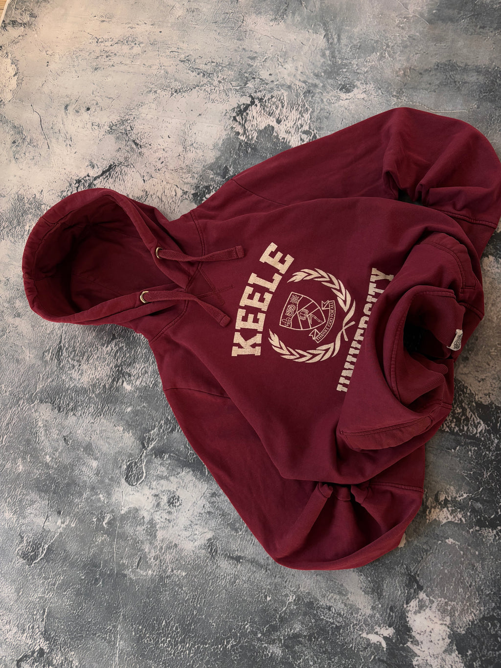 Bluza college oversize burgund viral