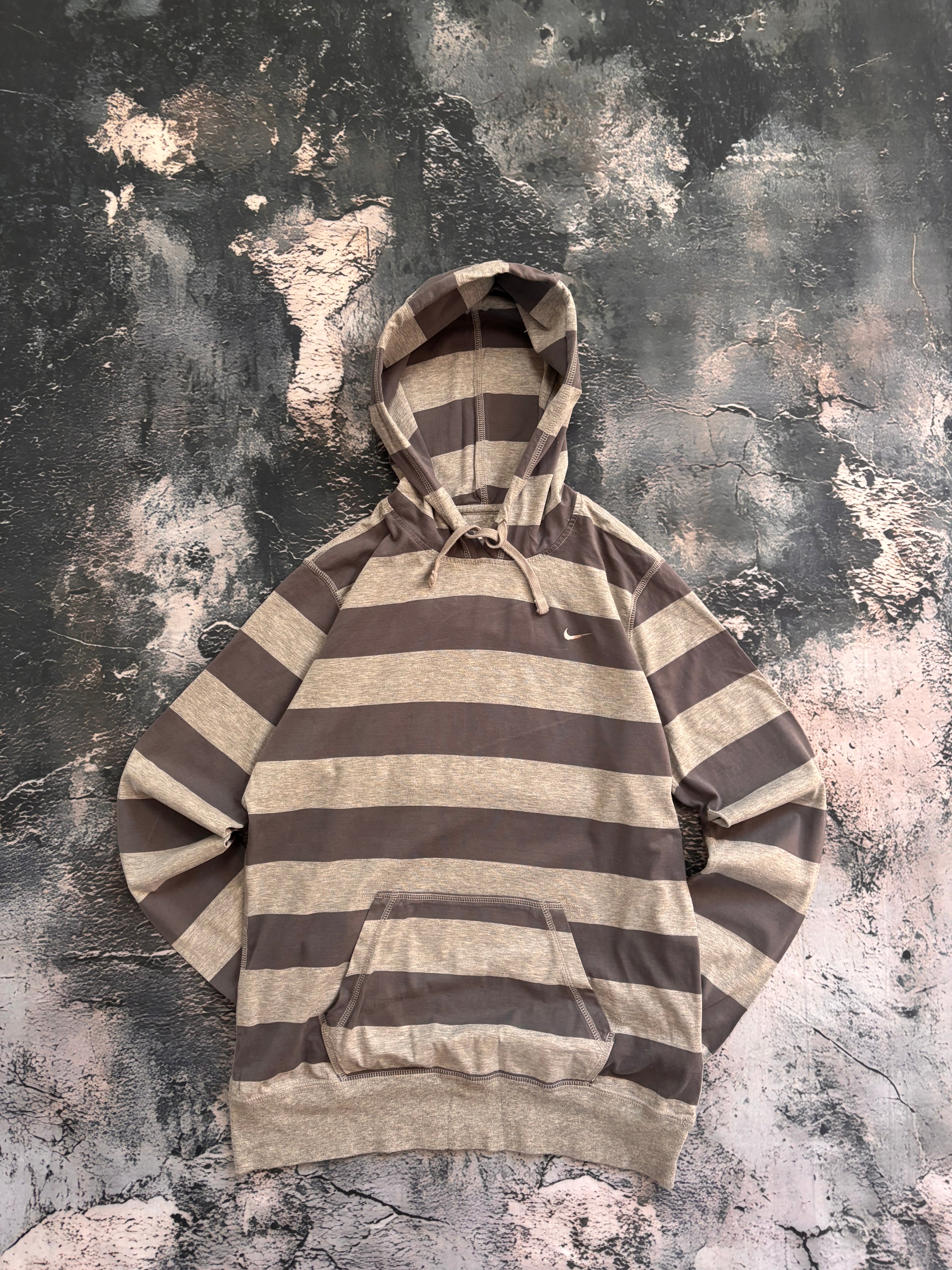 Bluza hoodie oversize Nike w paski striped college basic vintage oldschool retro 90s streetwear