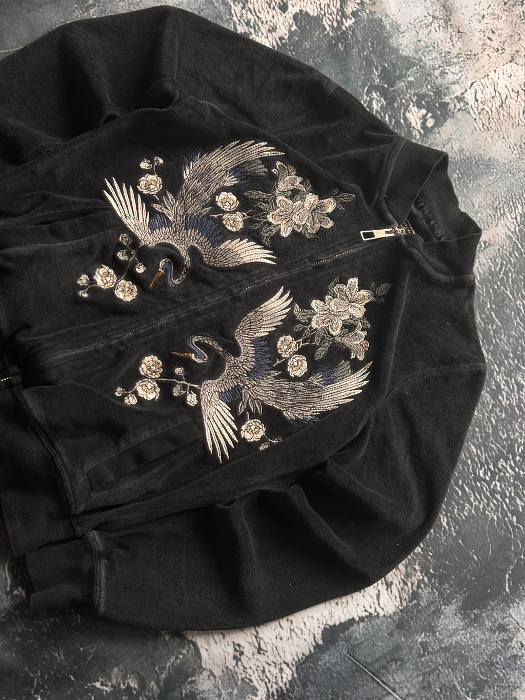 bluza zip przylegający krój haf y2k