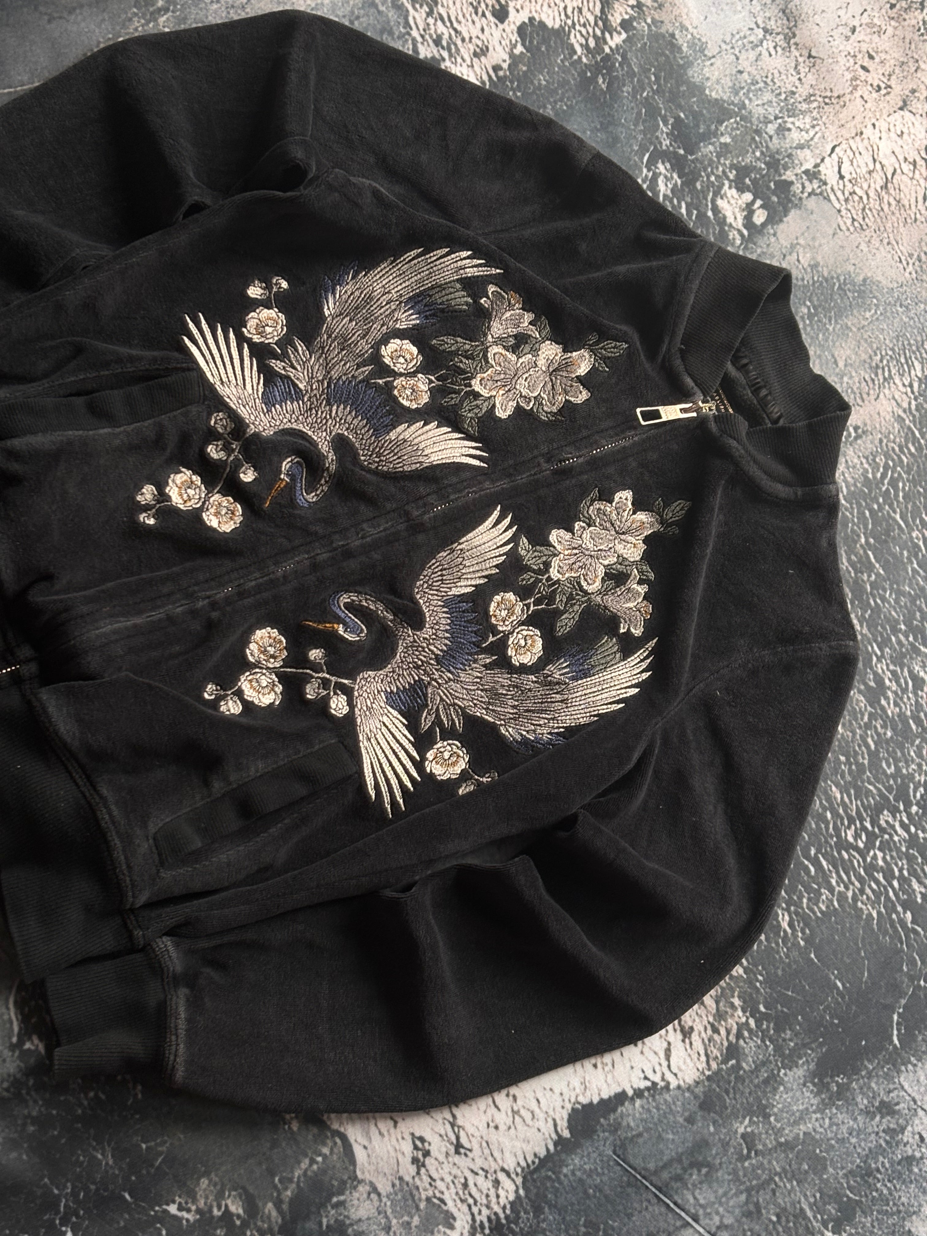 bluza zip przylegający krój haf y2k