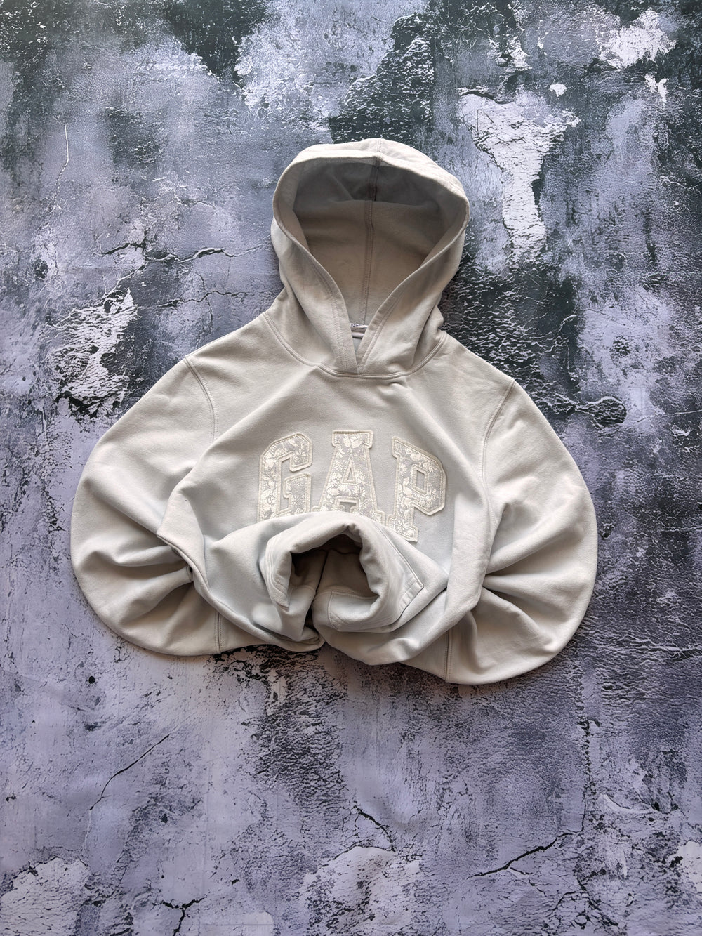BLUZA HOODIE GAP KWEICISTA RETRO PROSTY KRÓJ