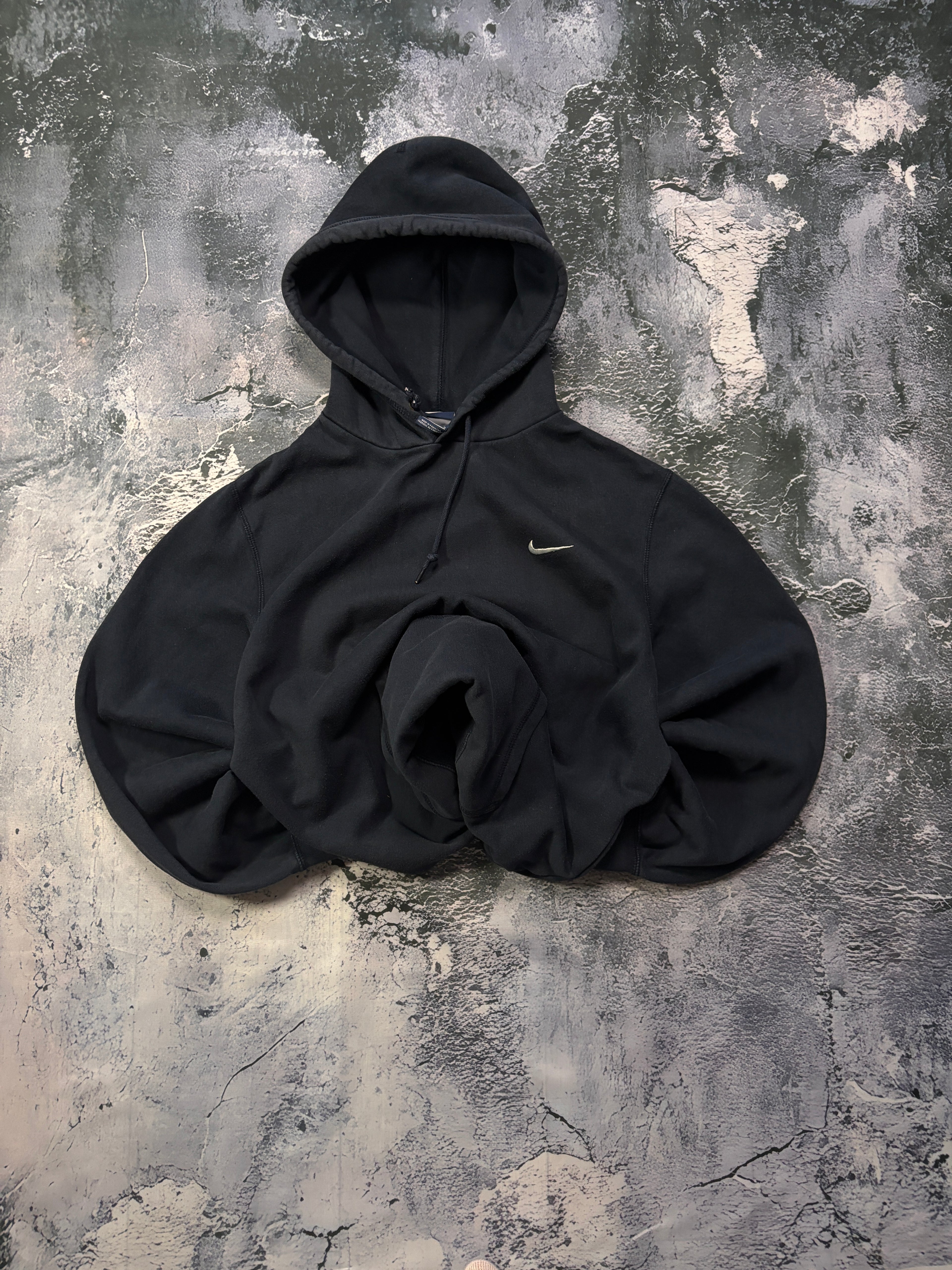 BLUZA NIKE BASIC HOODIE GRANATOWA RETRO