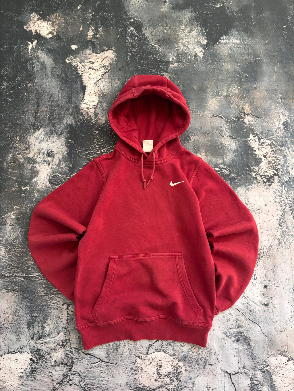 Bluza hoodie oversize czerwona american vintage oldschool retro streetwear nike basic