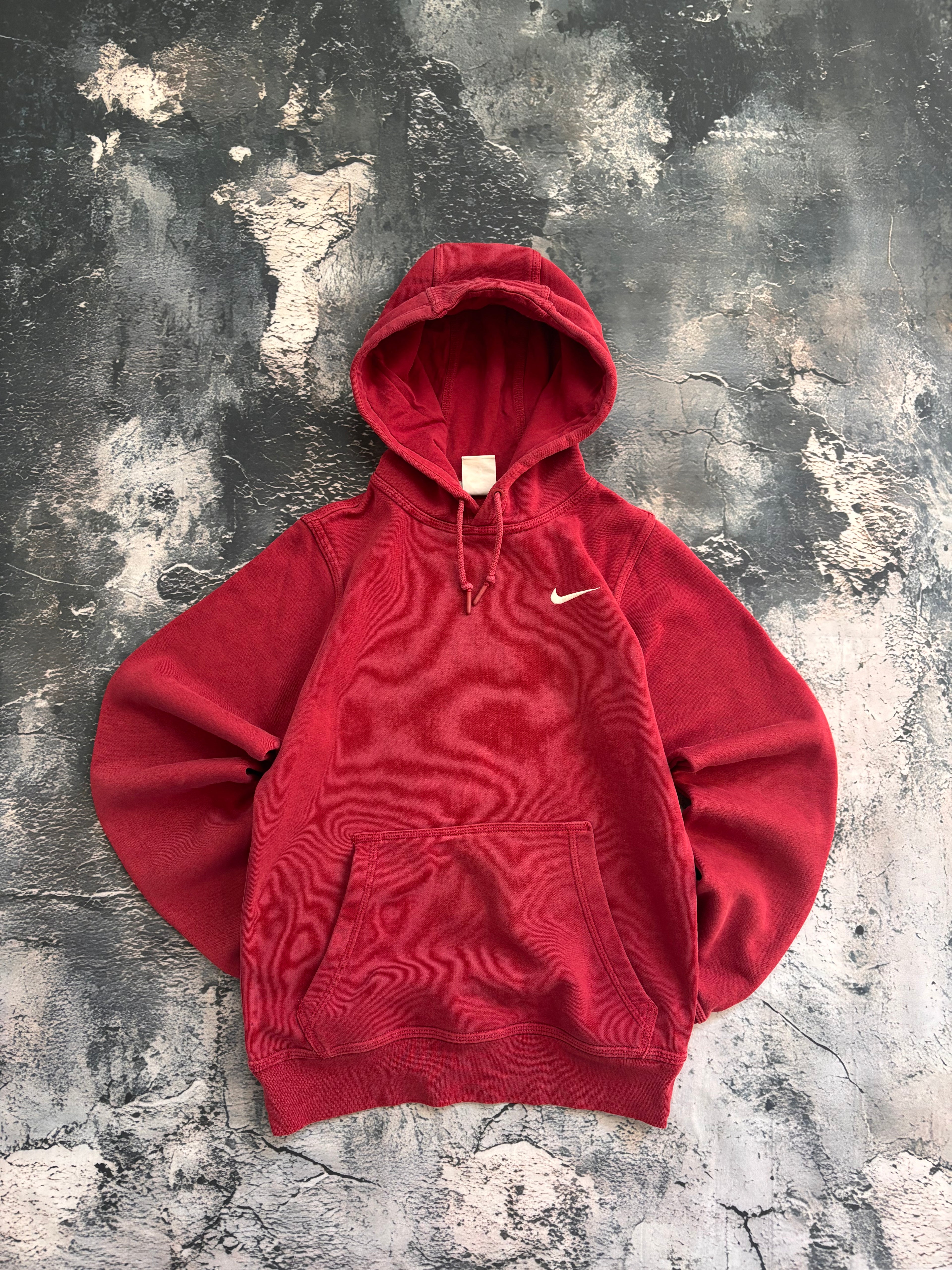 Bluza hoodie oversize czerwona american vintage oldschool retro streetwear nike basic