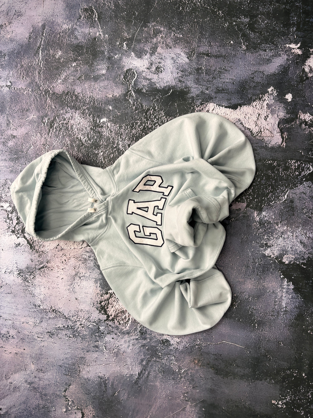 BLUZA HOODIE GAP MIĘTOWA RETRO BASIC PROSTY KRÓJ