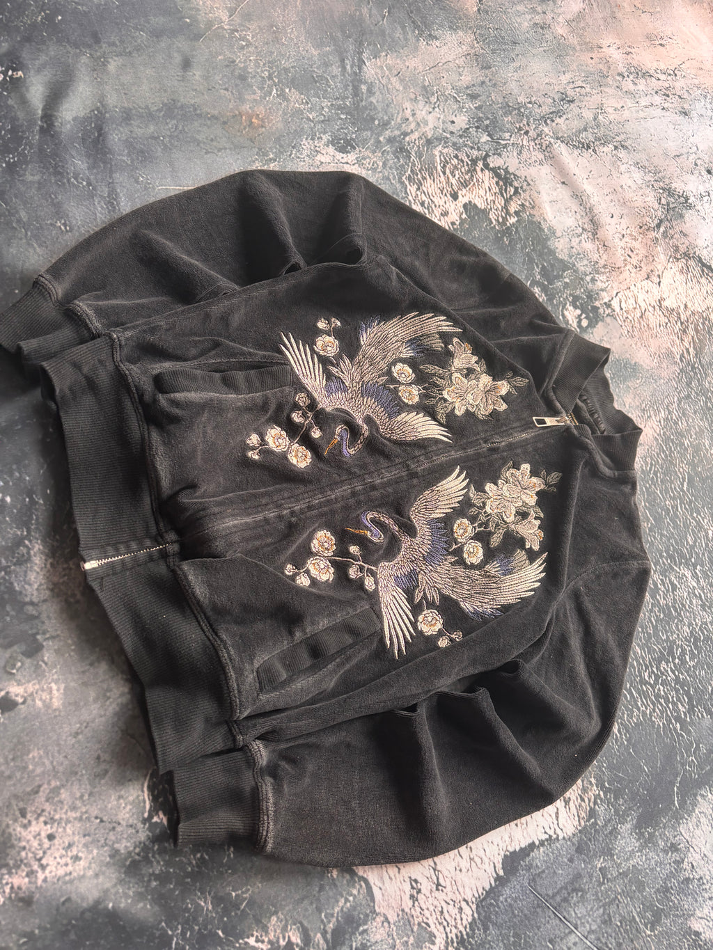 bluza zip przylegający krój haf y2k