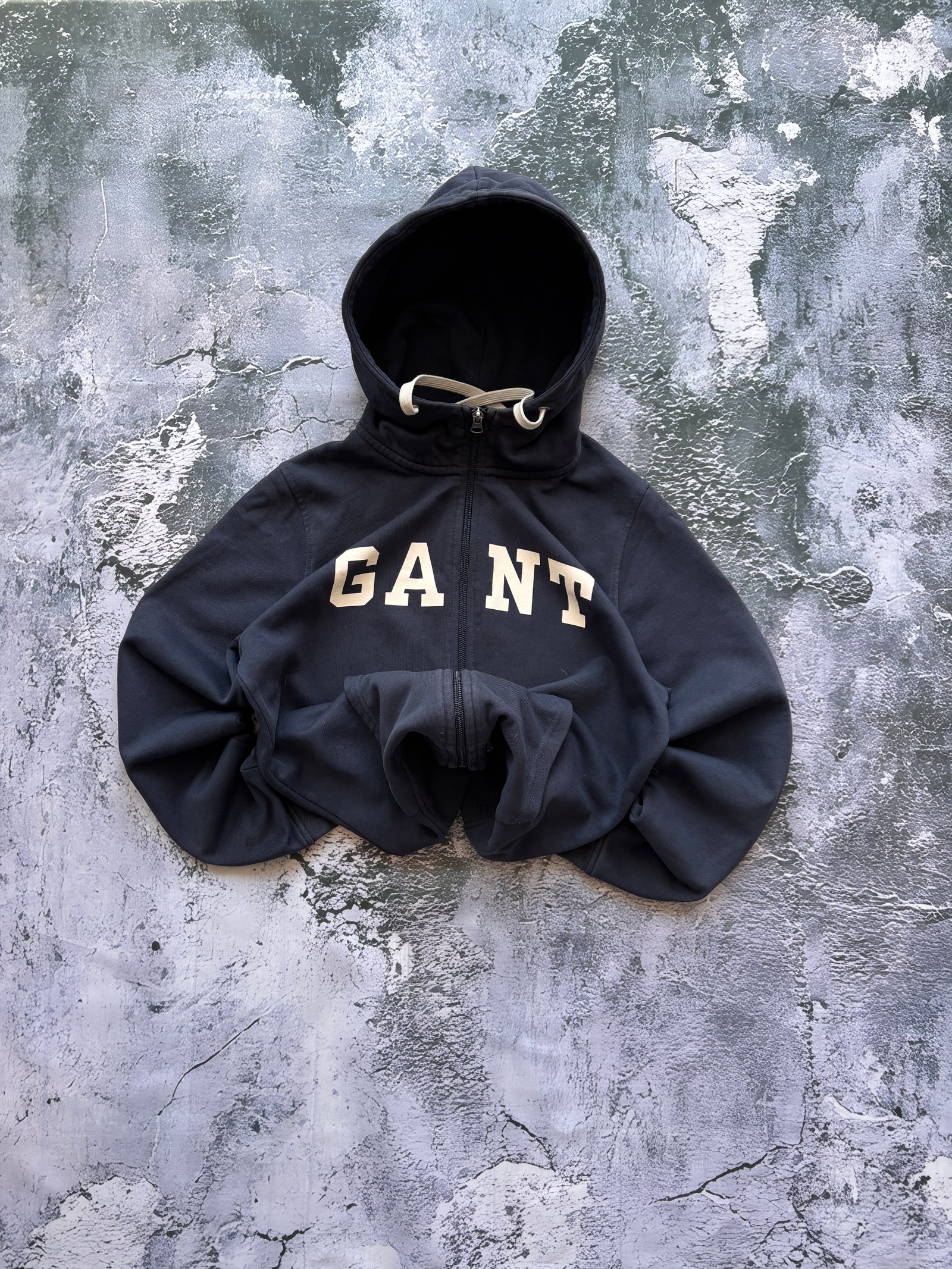 Bluza zip hoodie gant perosty krój vintage