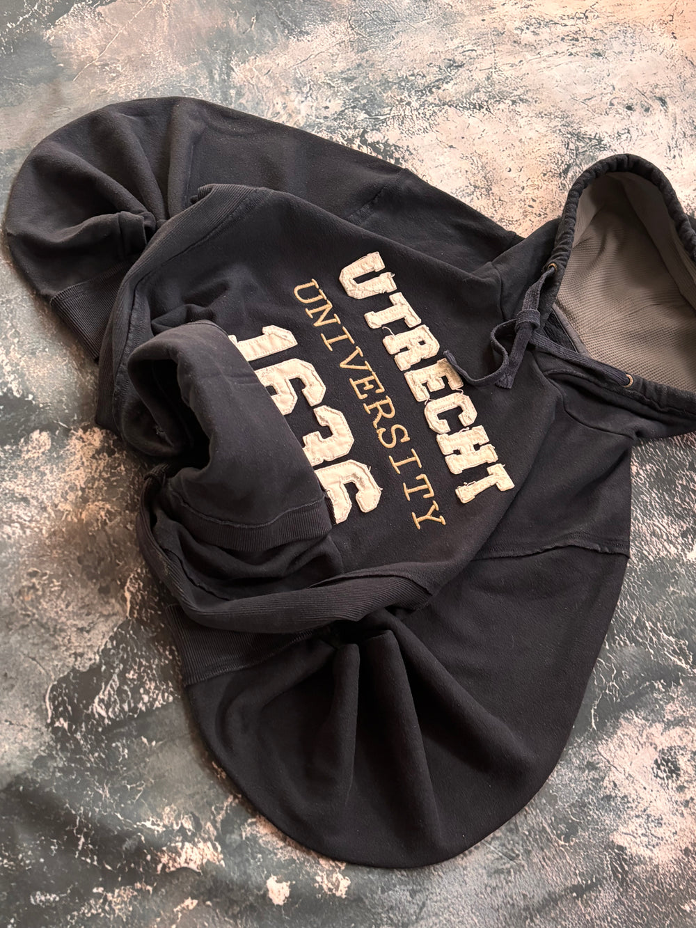 Bluza hoodie BUBBLE krój  UTREECHT granatowa oversize