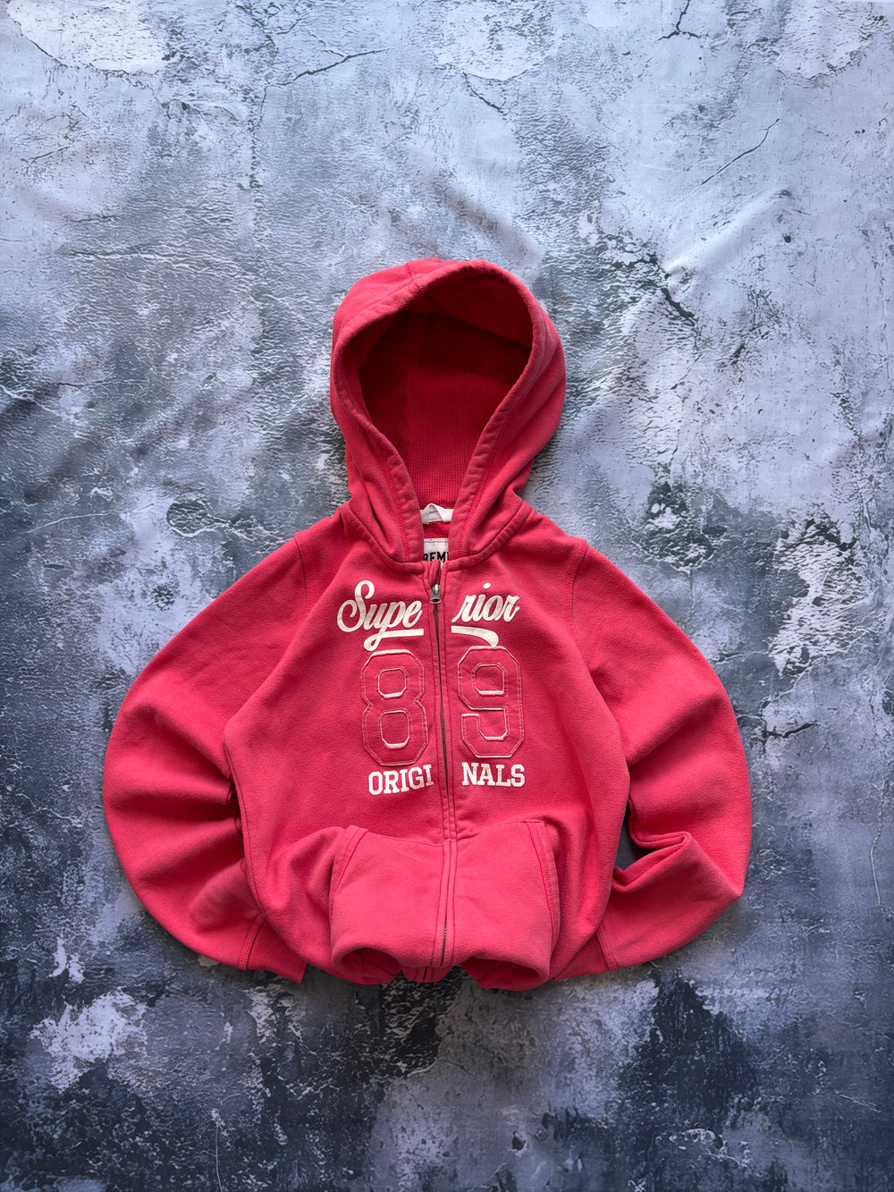 bluza zip hoodie 89 vintage prosty krój