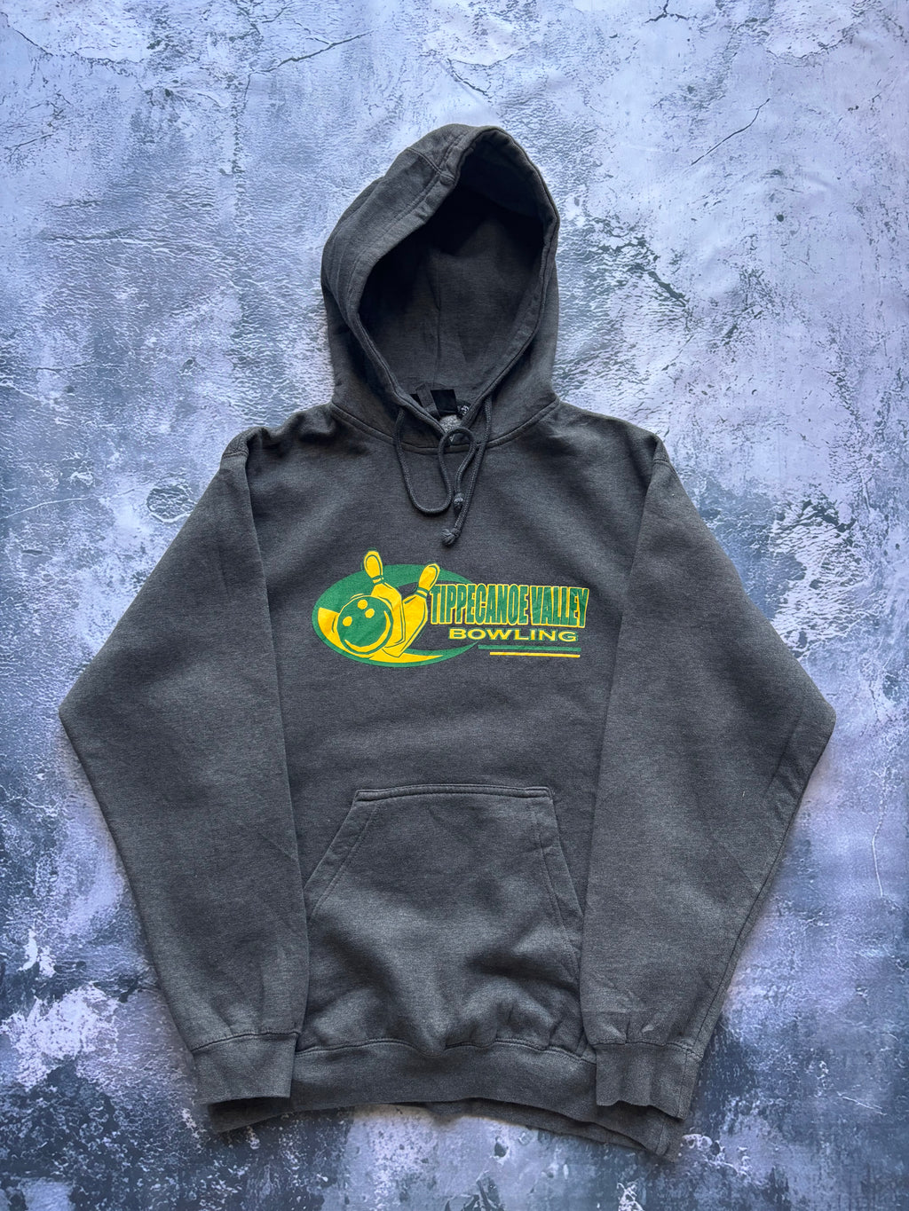 Bluza zhoodie szara BOWLING VINTAGE retro american usa