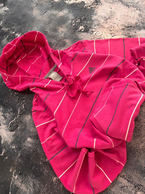 Bluza adidas pink stripes w paski