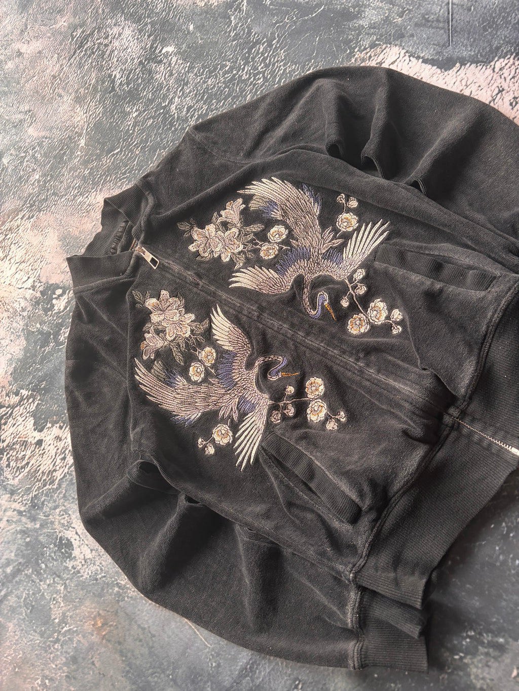 bluza zip przylegający krój haf y2k