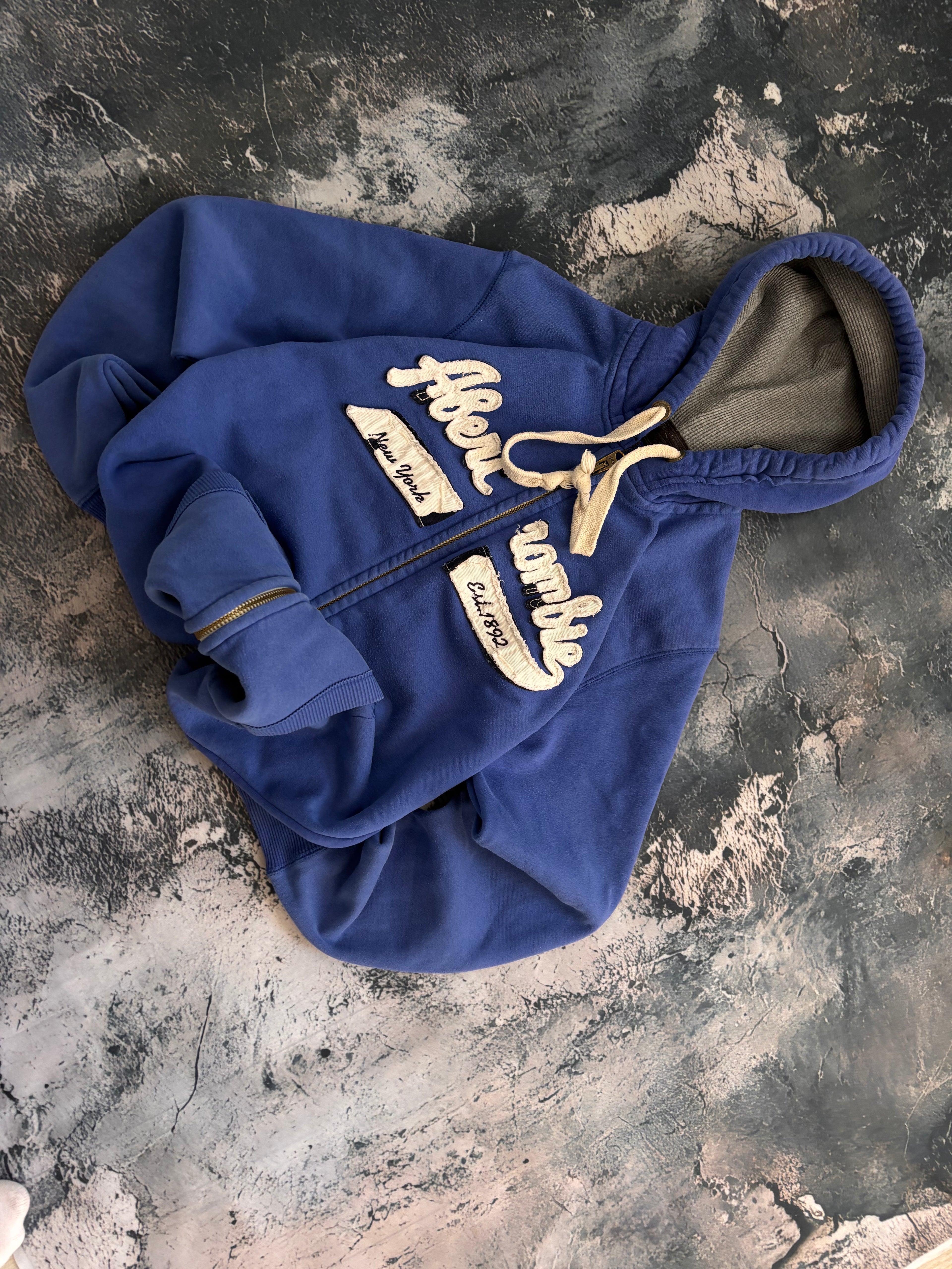 Bluza zip hoodie oversize vintage oldschool retro y2k streetwear abercrombie