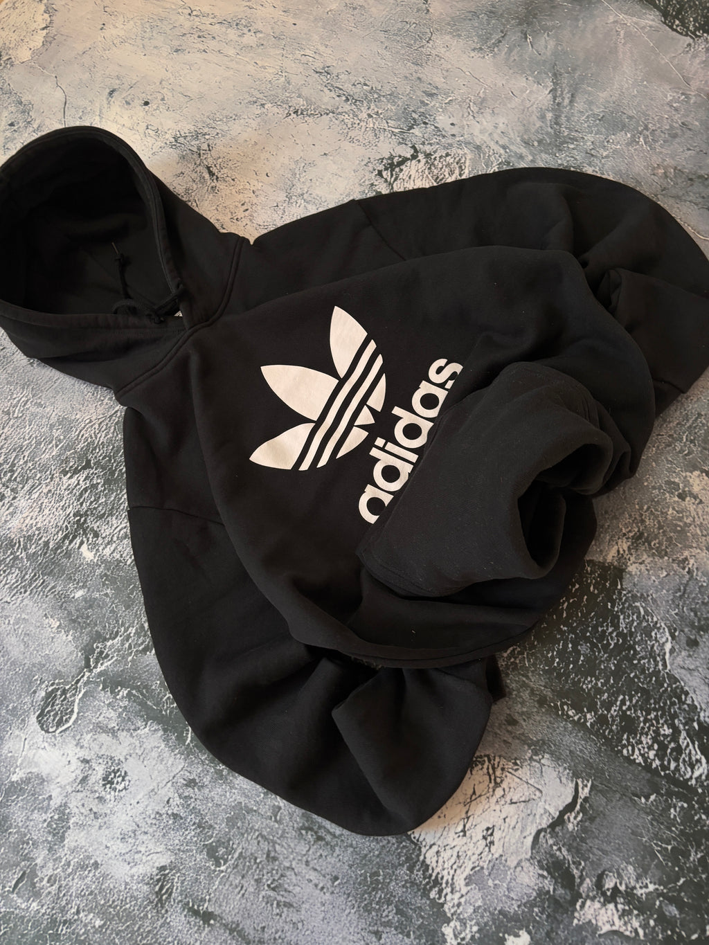 BLUZA HOODIE ADIDAS BIG LOGO OVERSIZE BASIC