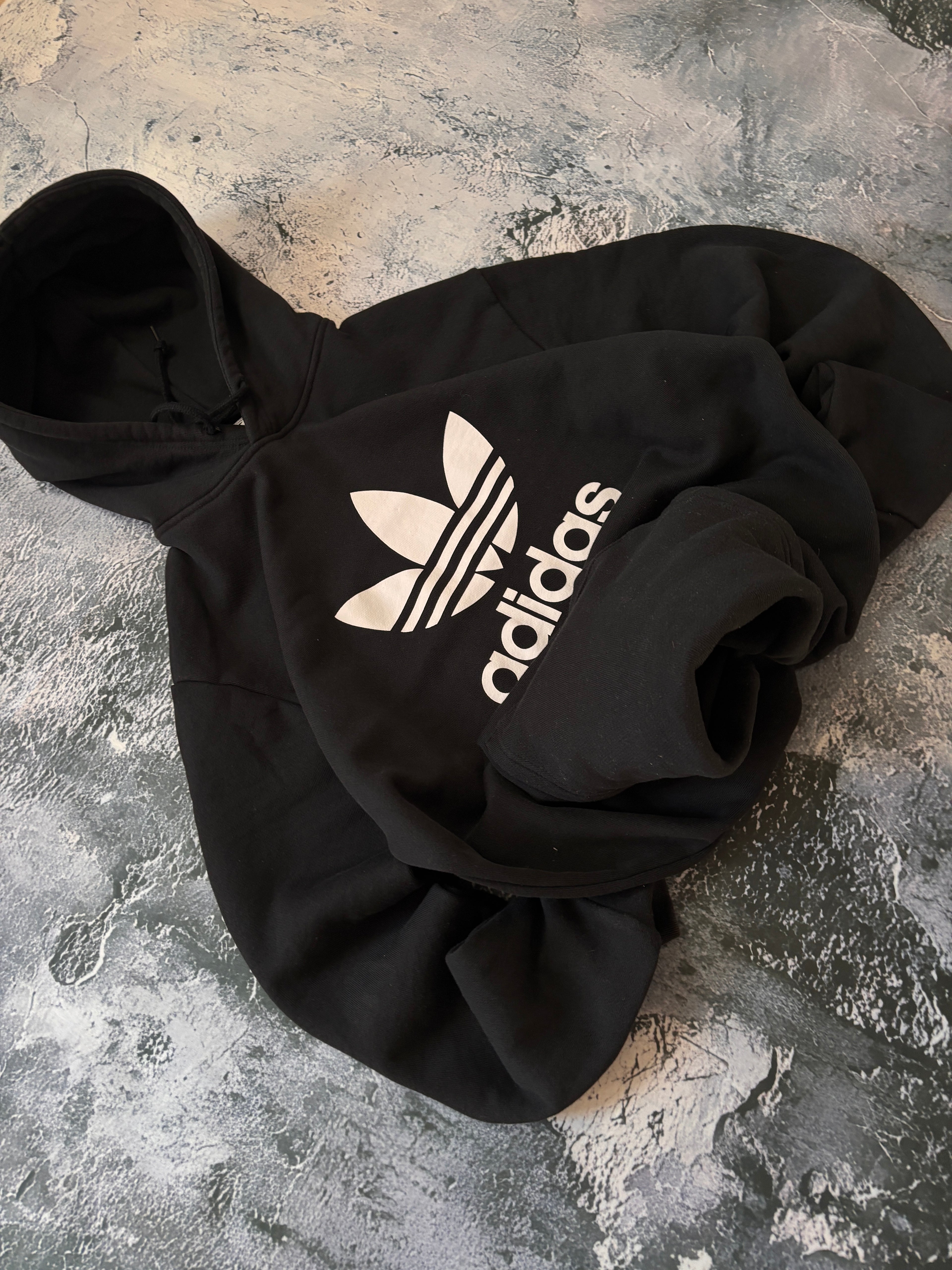 BLUZA HOODIE ADIDAS BIG LOGO OVERSIZE BASIC