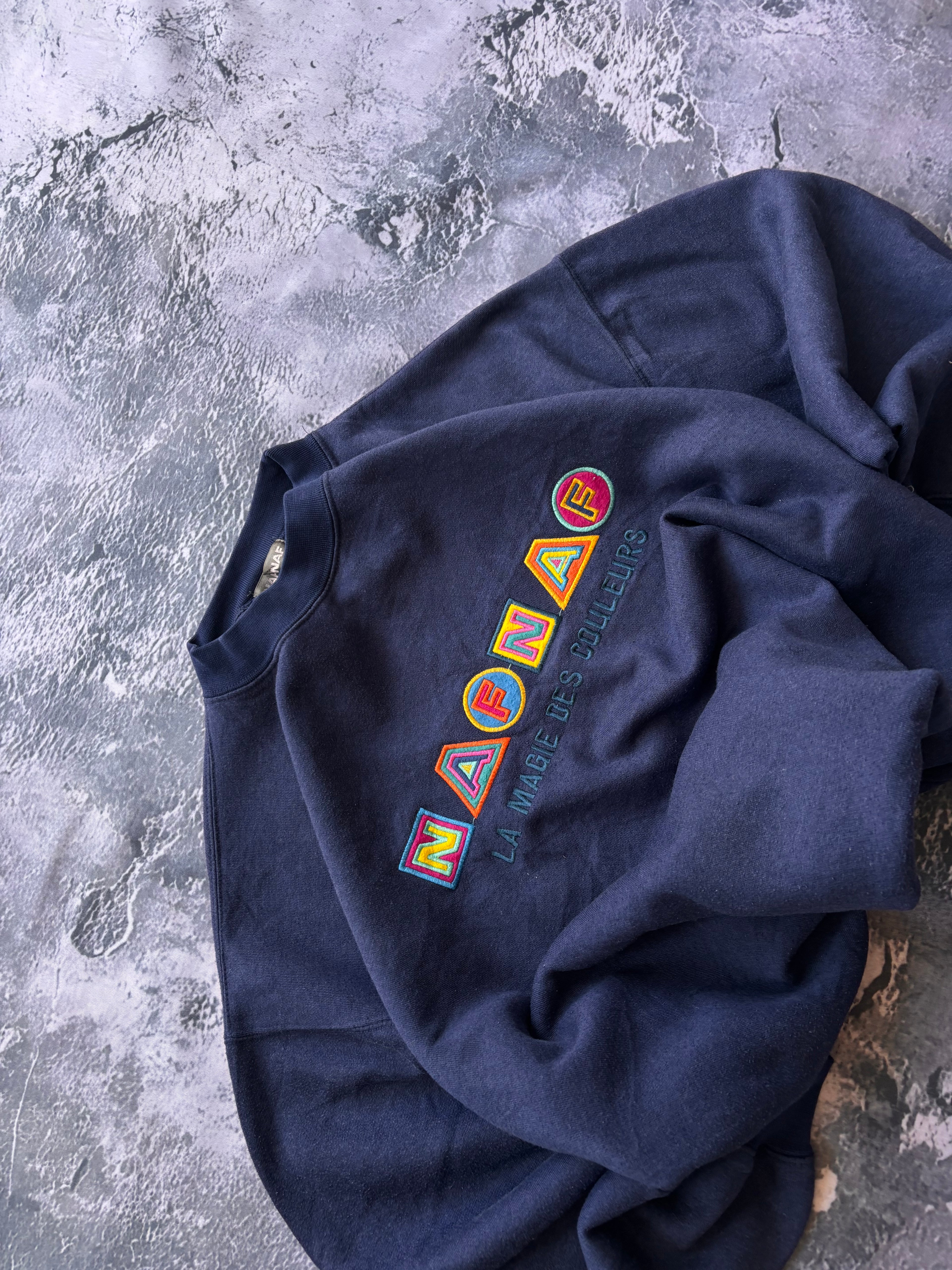 bluza crenweck granatowa NAFANO multicolor