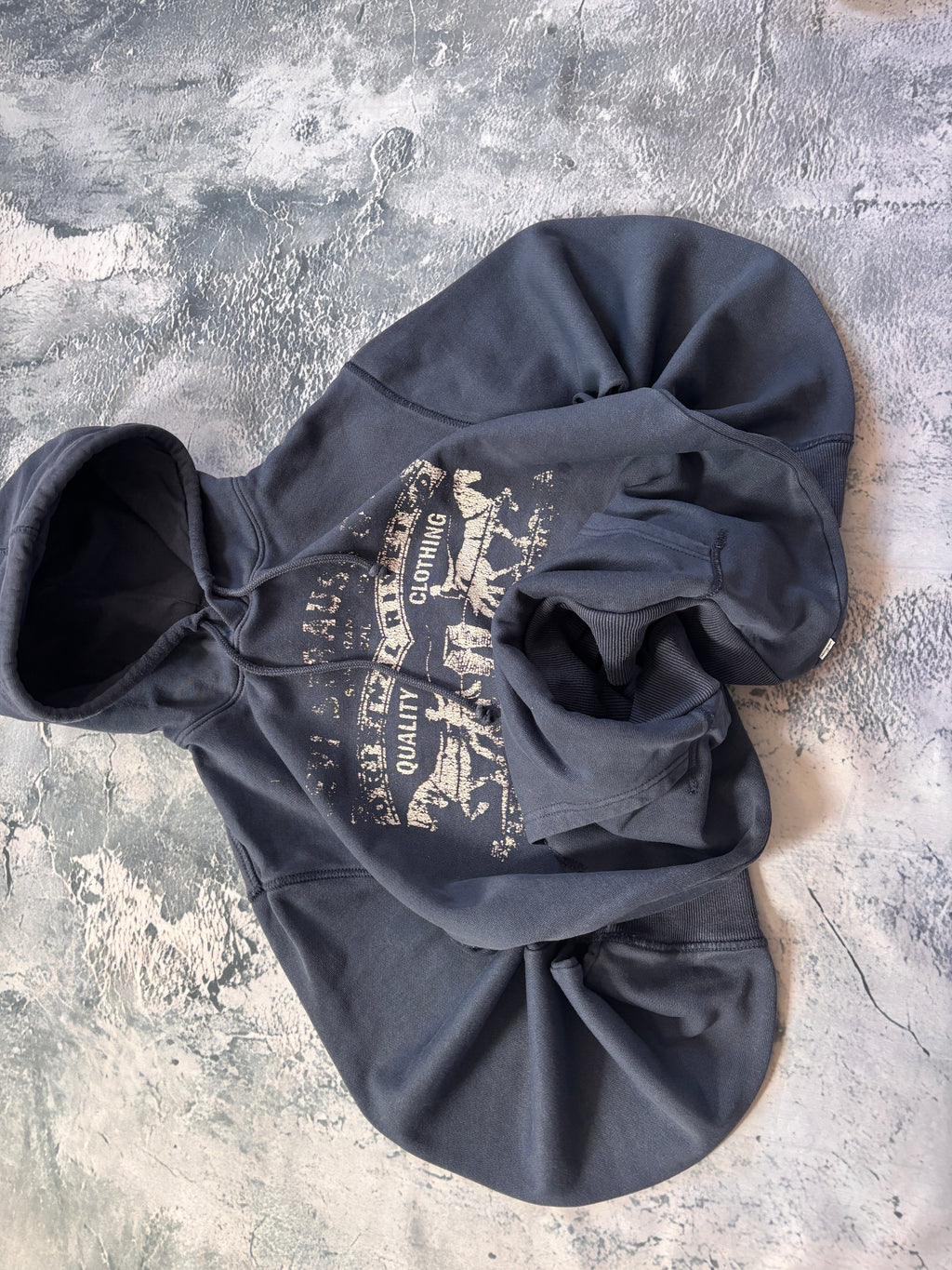 Bluza hoodie granatowa LEVIS retro american streetwear