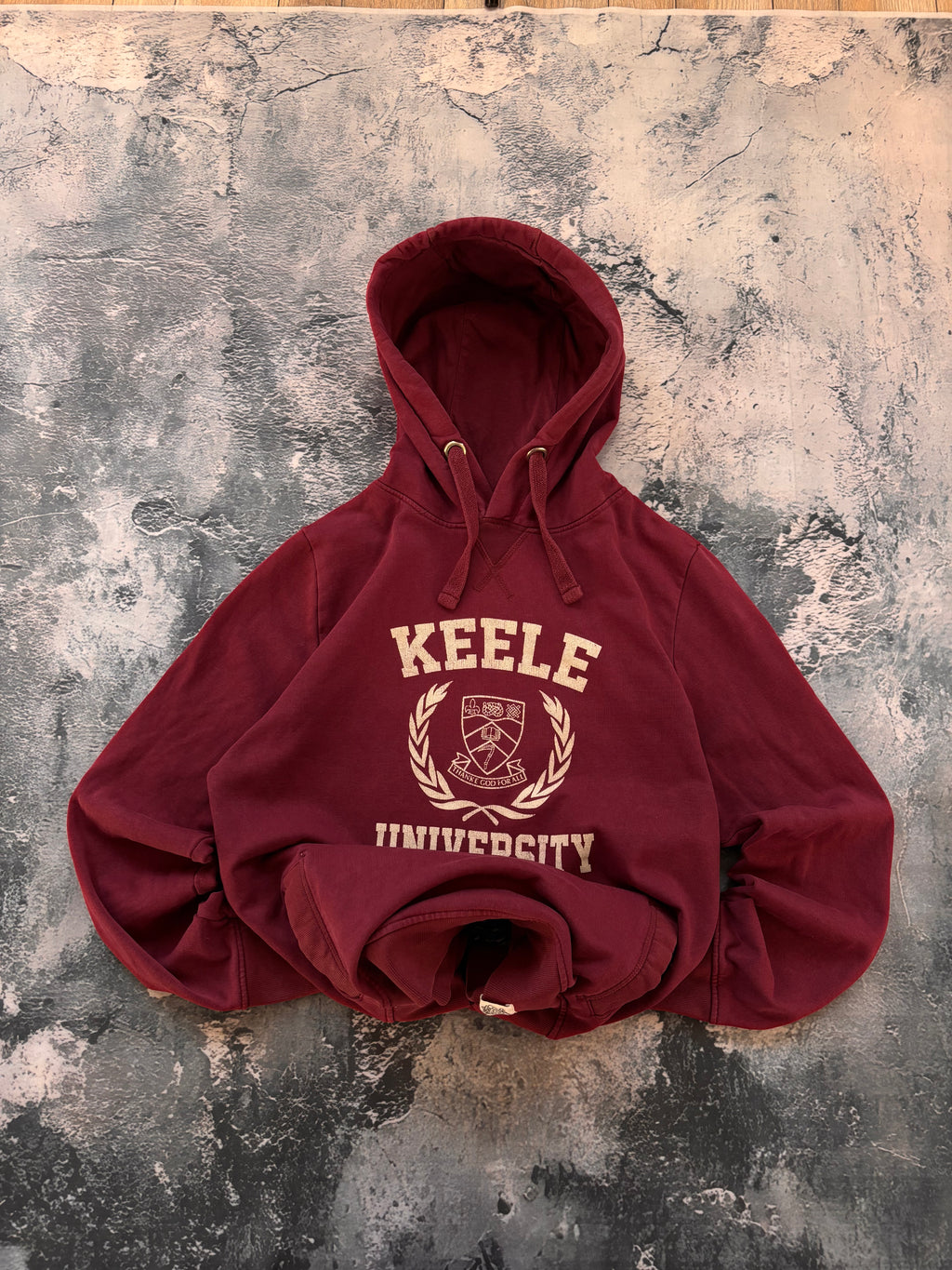 Bluza college oversize burgund viral