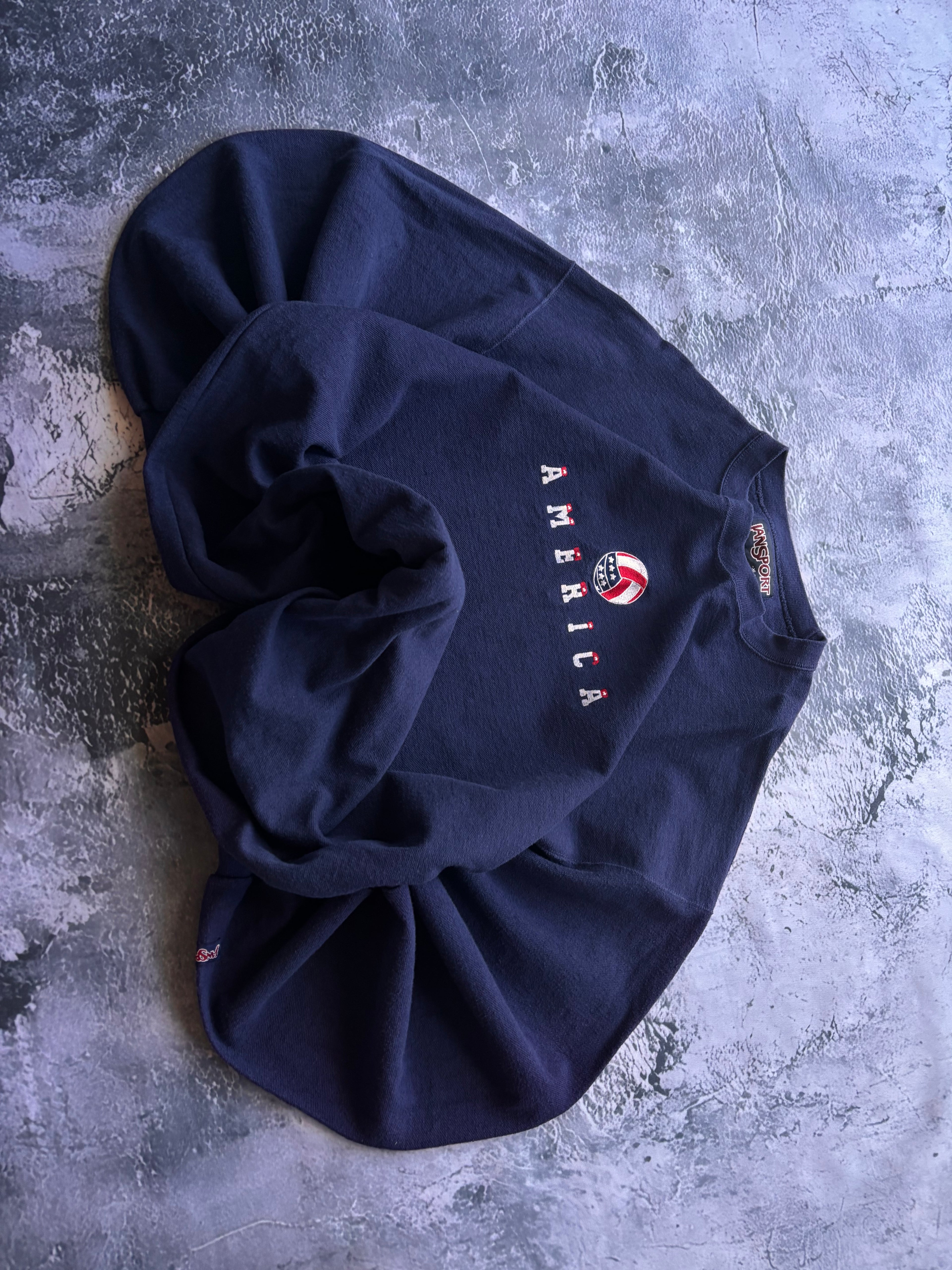 BLUZA HOODIE AMERICA VINTAGE RETRO JANSPORT UNIKAT