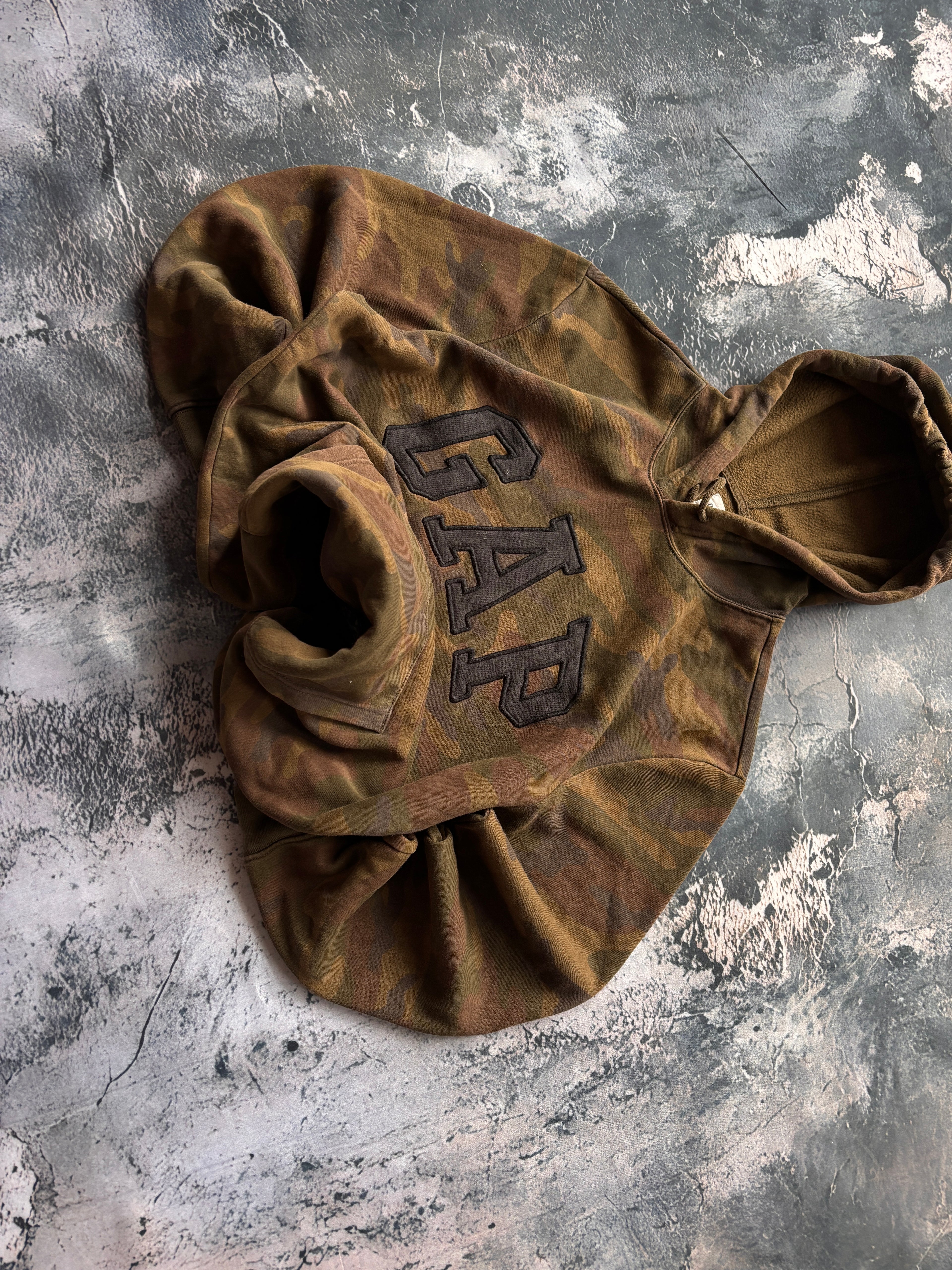 bluza hoodie GAP CAMO MORO oversize