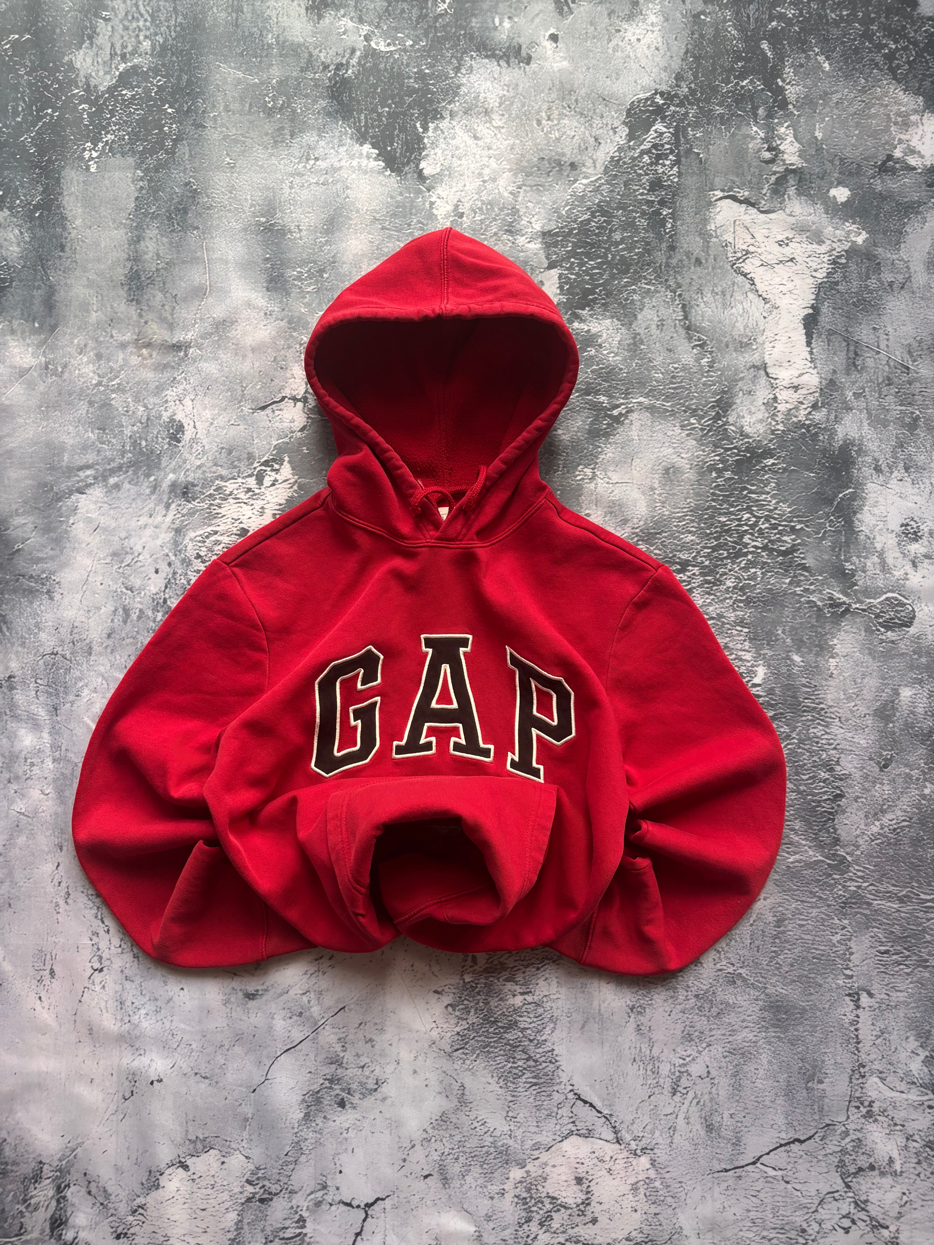 bluza GAP red czerwona basic vintage retro 90s streetwear