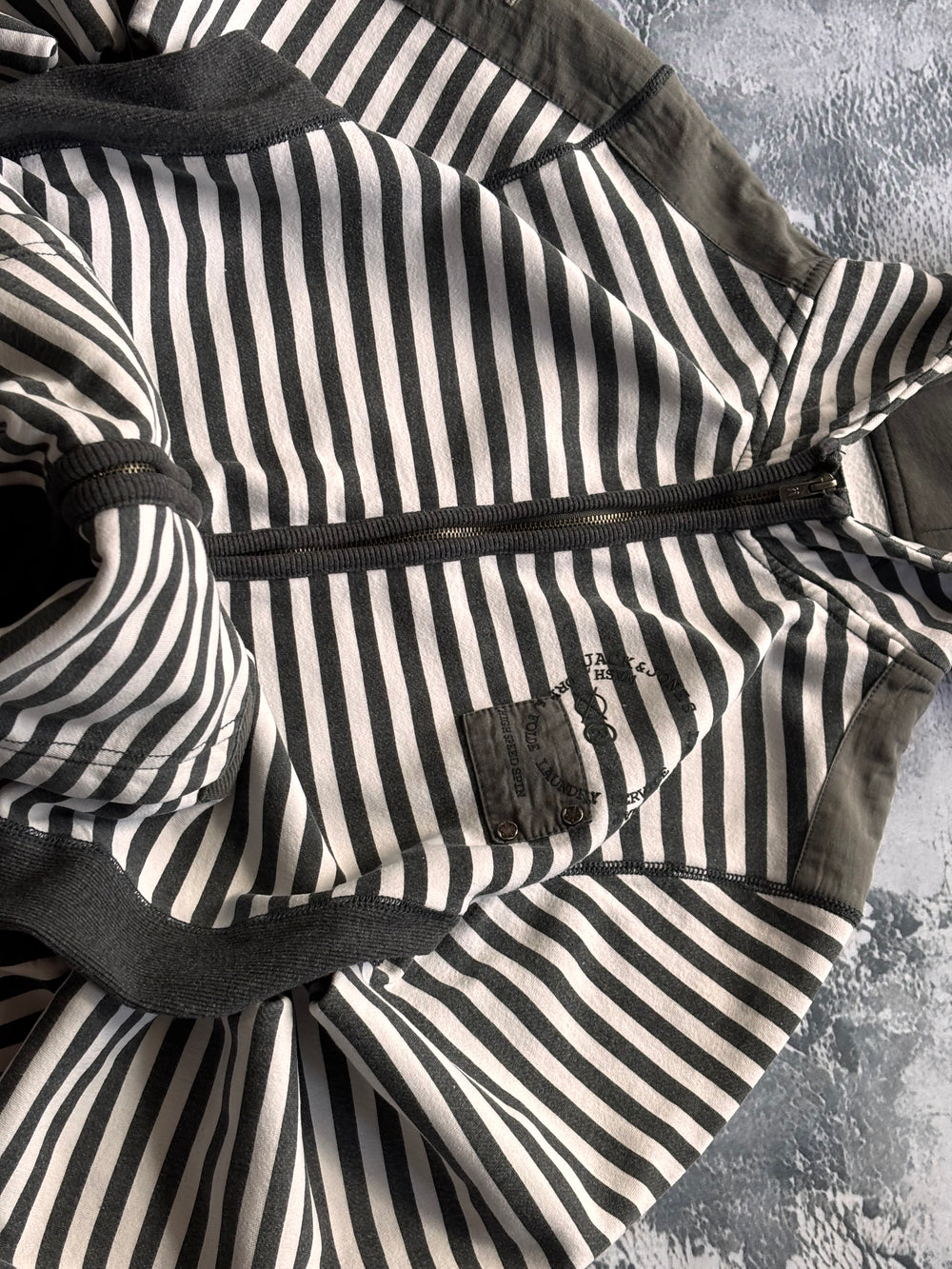 bluza hoodie w paski stripes vintage