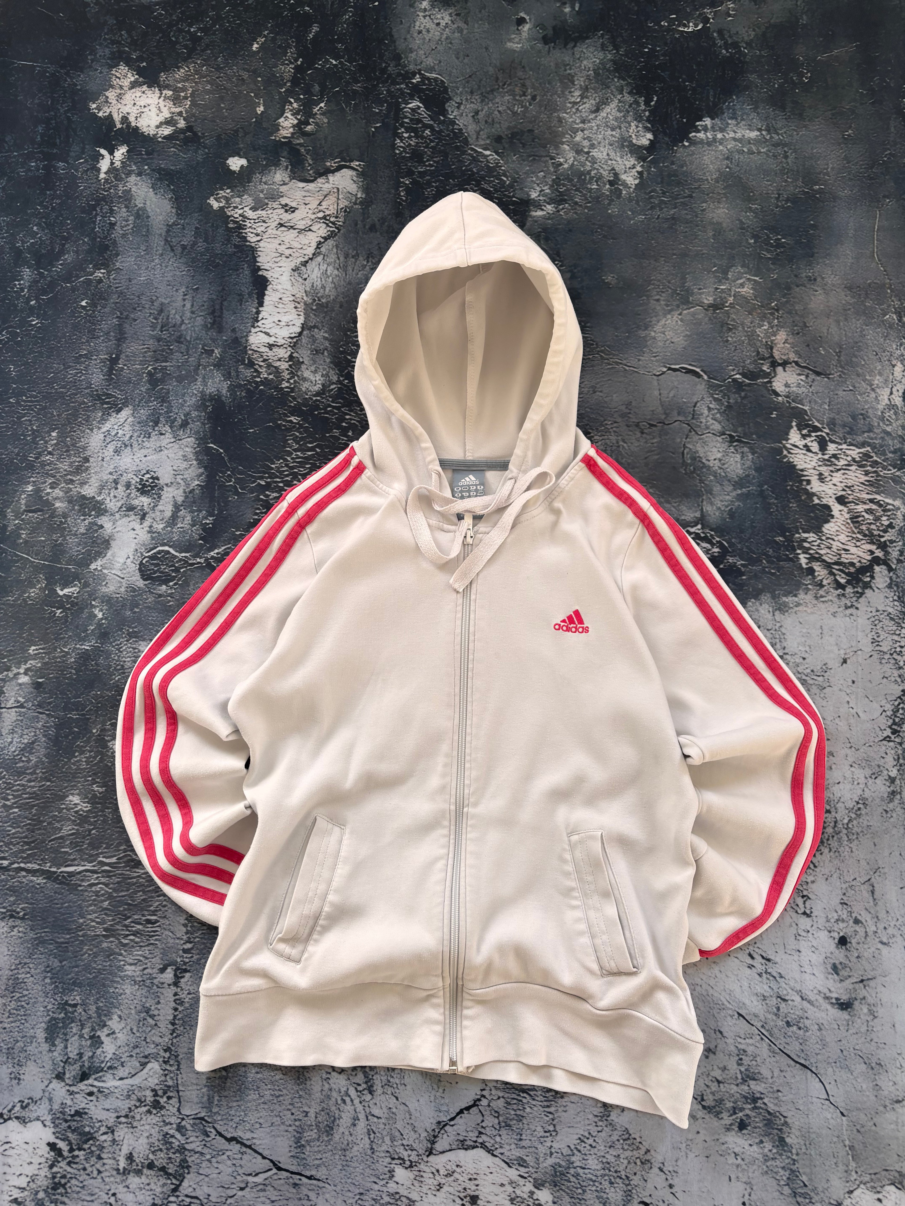 Bluza zip hoodie oversize w stylu vintage oldschool y2k retro 90s adidas streetwear
